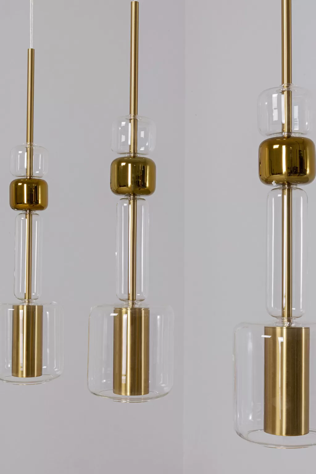 Lustre suspendu design Candy Bar - KARE Design, finition dorée, 70 cm