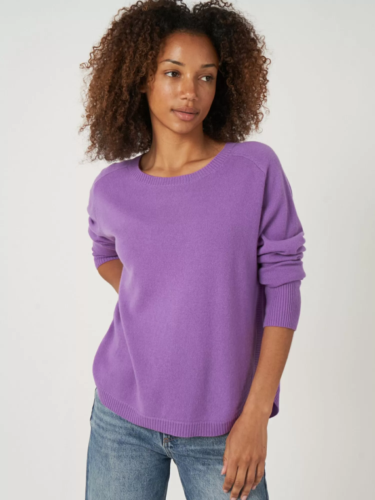 Pull Femme en Cachemire Doux - Ourlet Arrondi Élégant | Collection Hiver