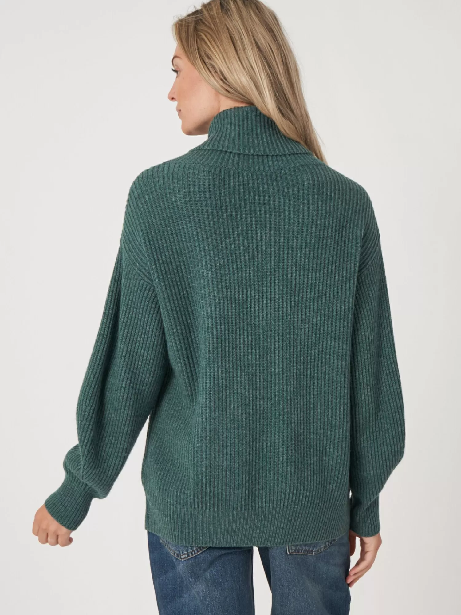 Pull en Cachemire Doux pour Femme - Col Montant Déstructuré avec Fermeture Éclair Asymétrique, Style Urbain et Confort Optimal