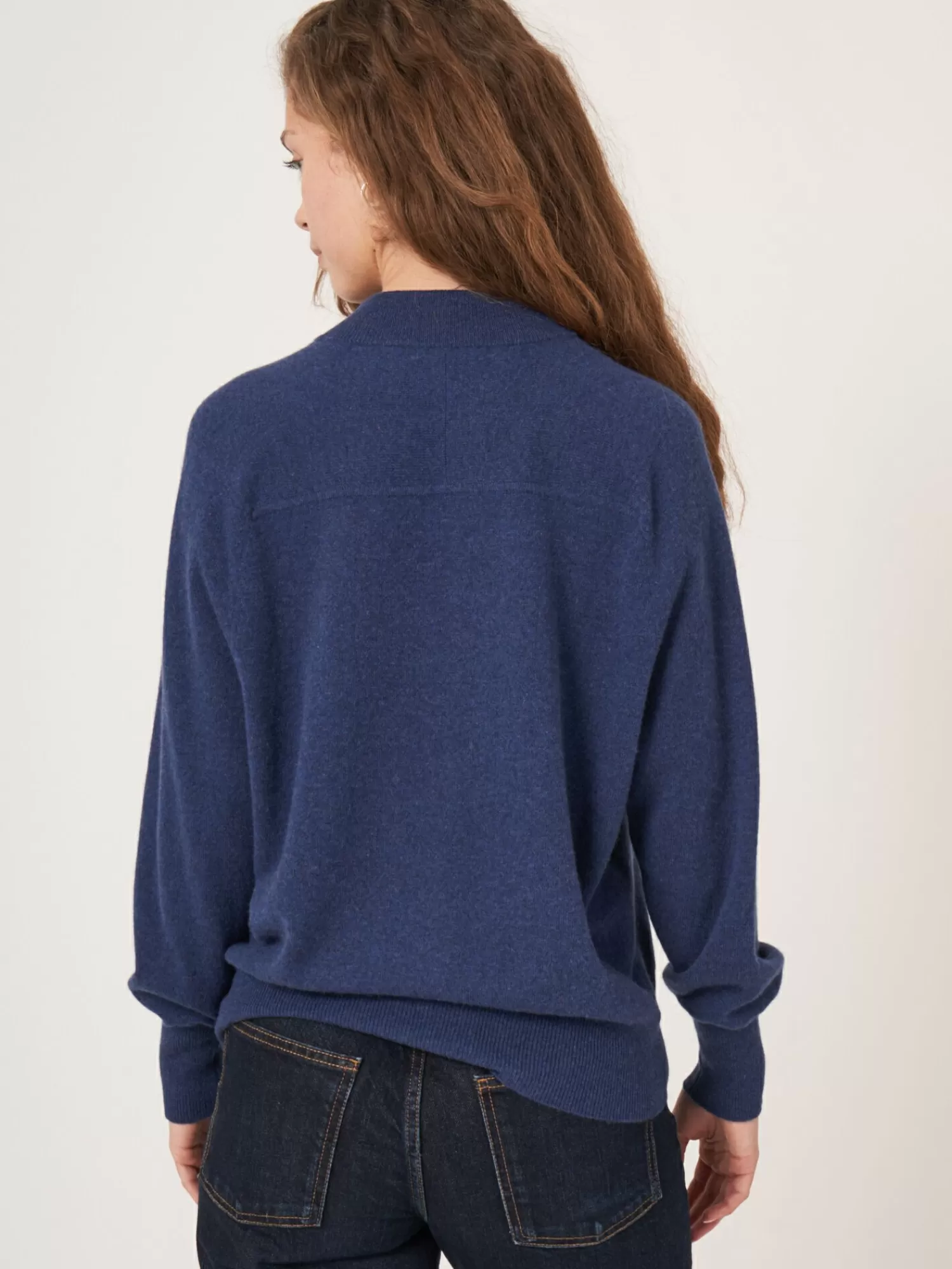 Pull Femme en Cachemire Doux - Col Style Baseball et Ouverture Partielle, Confort Élégant (Modèle Exclusif Soldes)
