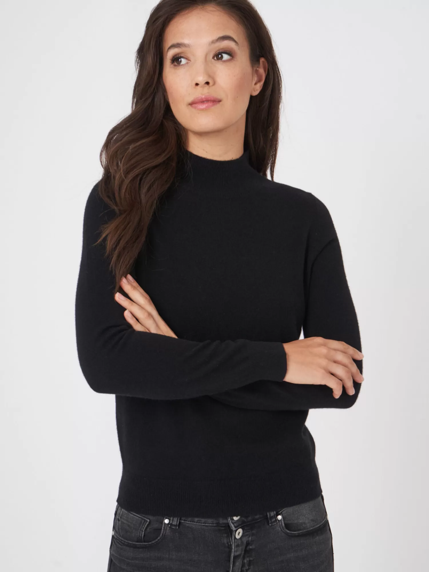 Pull en Cachemire Femme à Col Montant - Soldes Exclusifs sur les Pièces Élégantes