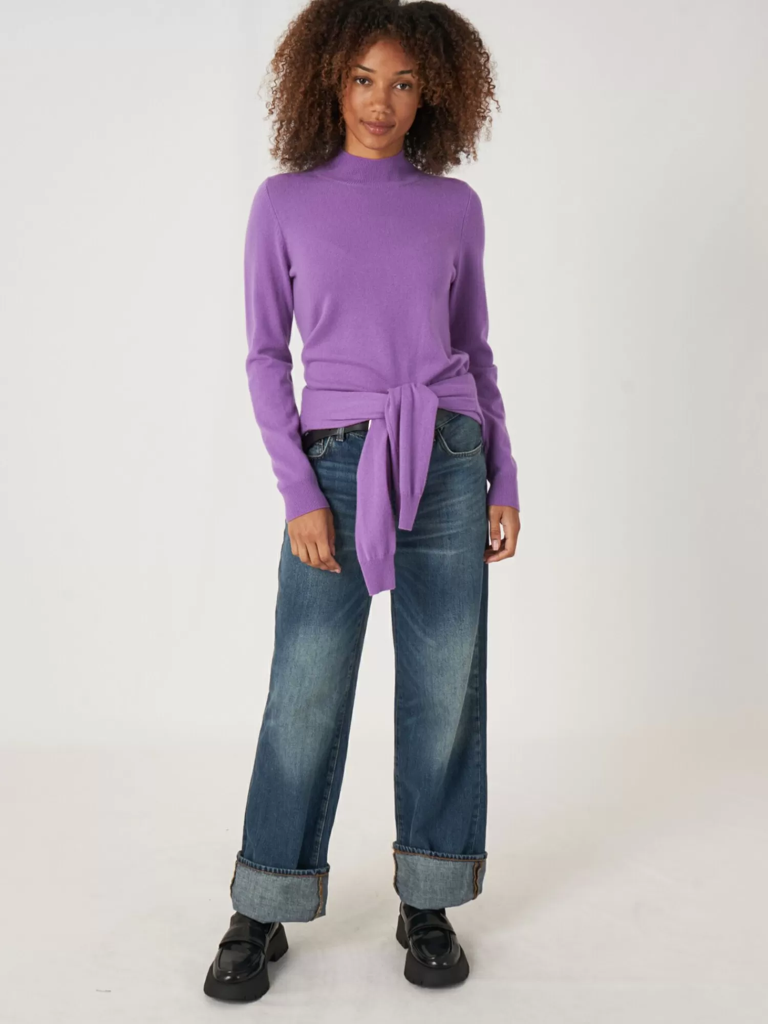 Pull Femme en Cachemire Doux - Col Montant Élégant | Qualité Supérieure à Prix Doux