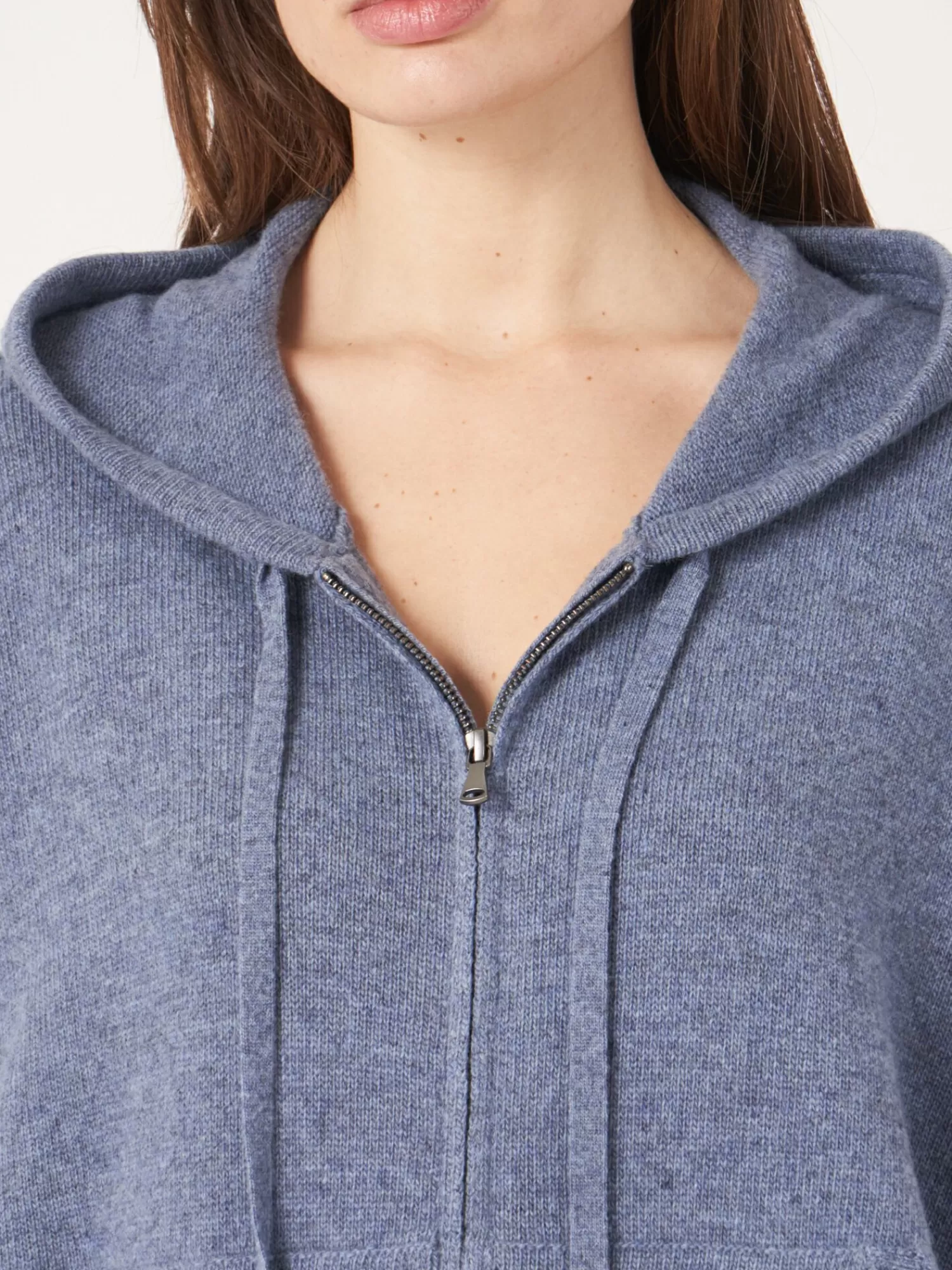 Doudoune Femme Zippée en Laine Douce Tricotée - Style Décontracté Élégant avec Fermeture Éclair - Pull Capuche Urbain Automne-Hiver (Promo Limitée)