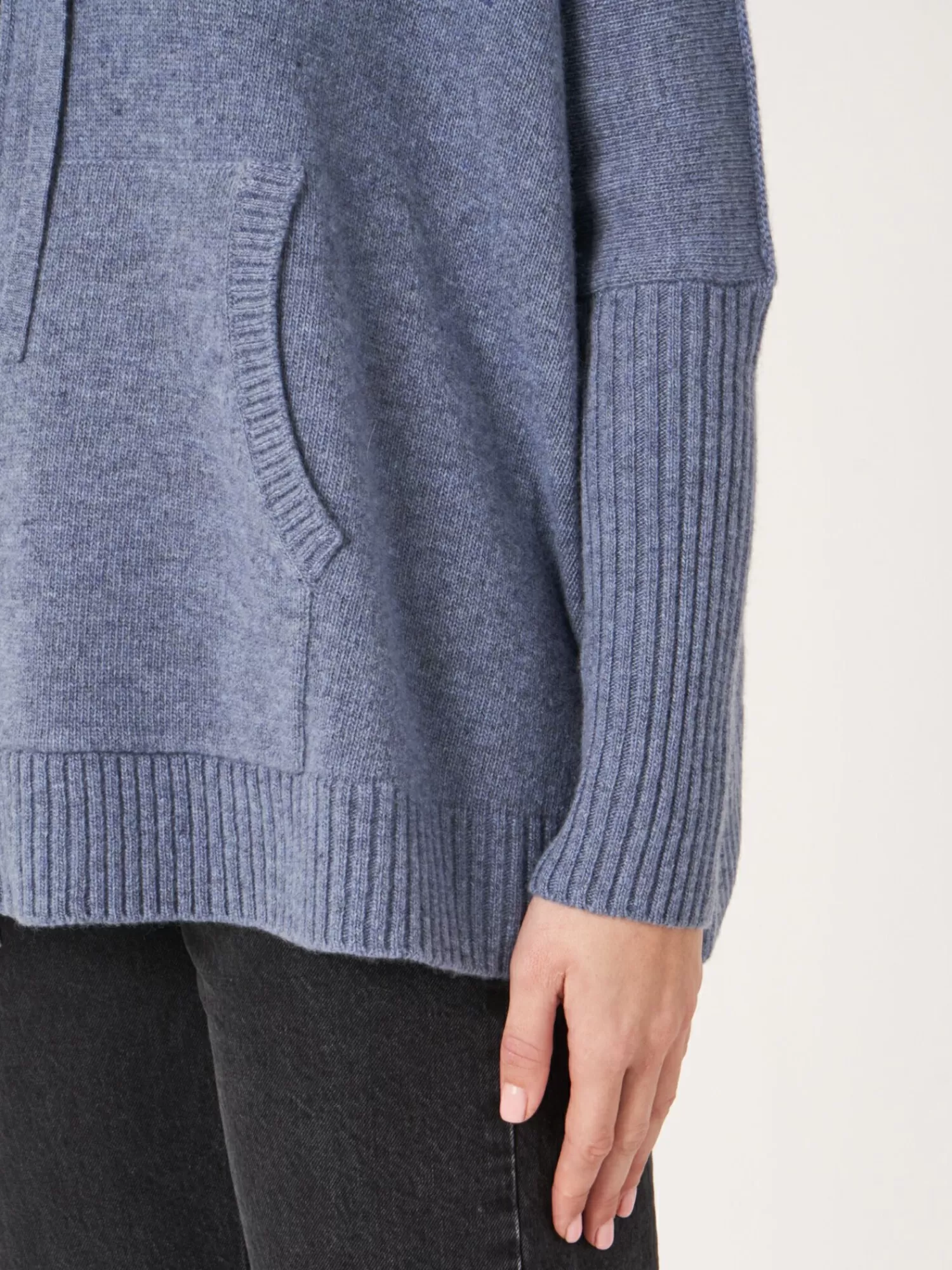 Doudoune Femme Zippée en Laine Douce Tricotée - Style Décontracté Élégant avec Fermeture Éclair - Pull Capuche Urbain Automne-Hiver (Promo Limitée)