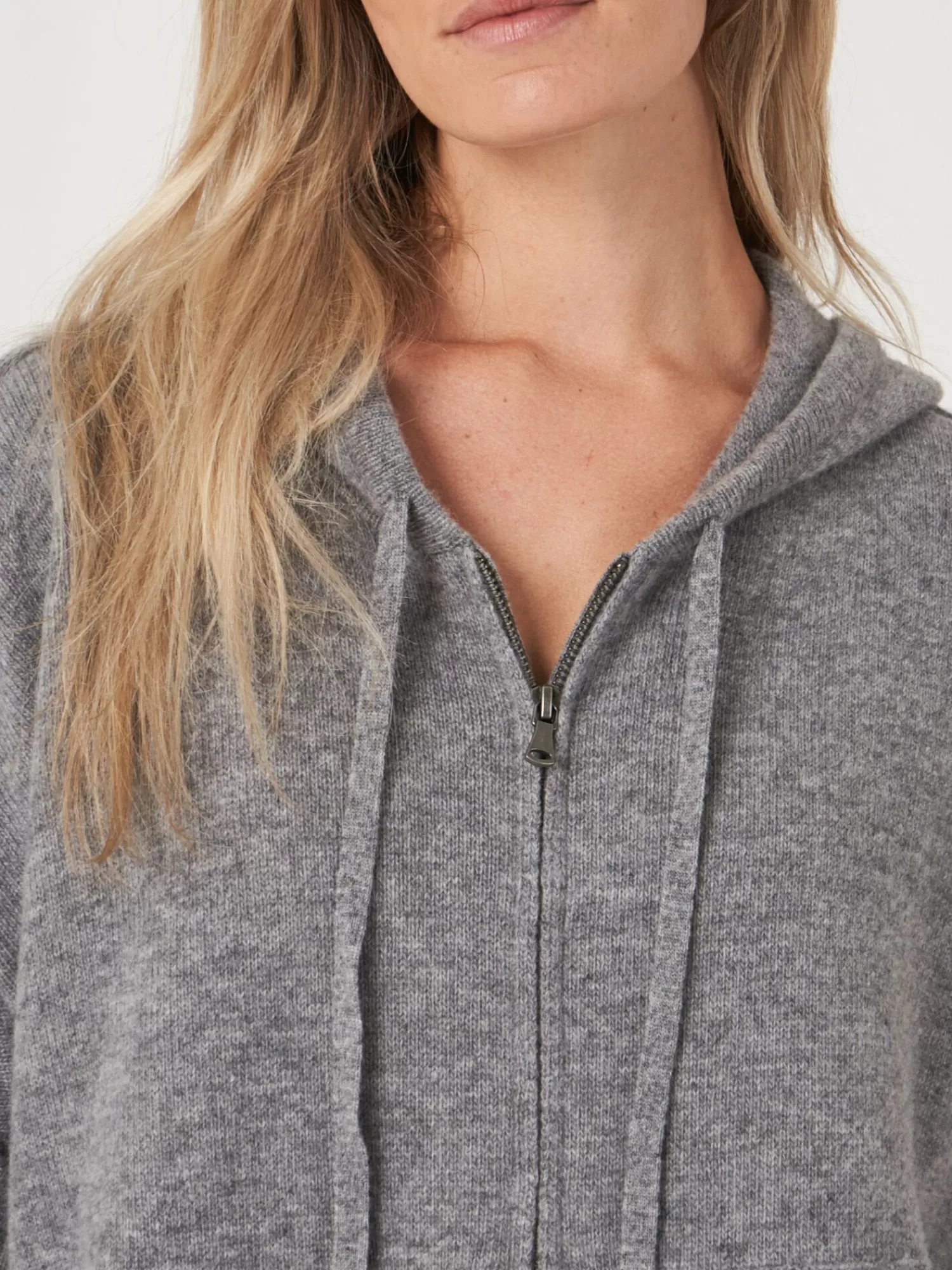 Sweat à capuche décontracté en maille avec fermeture éclair pour femme - Confort abordable