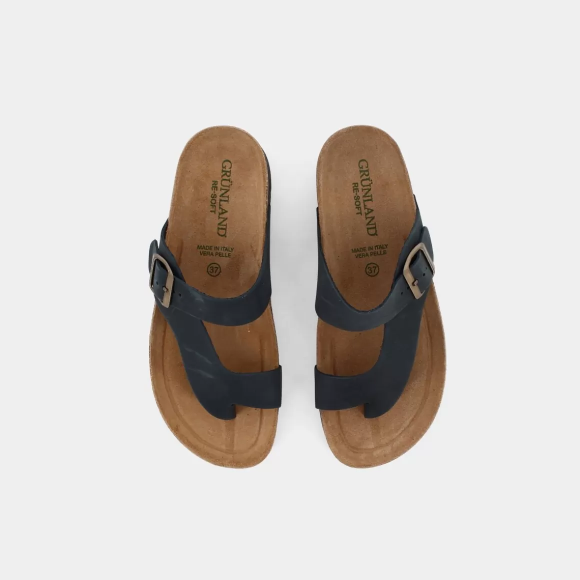 Promo exclusive : Sandales légères Hola Grünland - Modèle CB-0327 bleu canard, idéales pour l'été