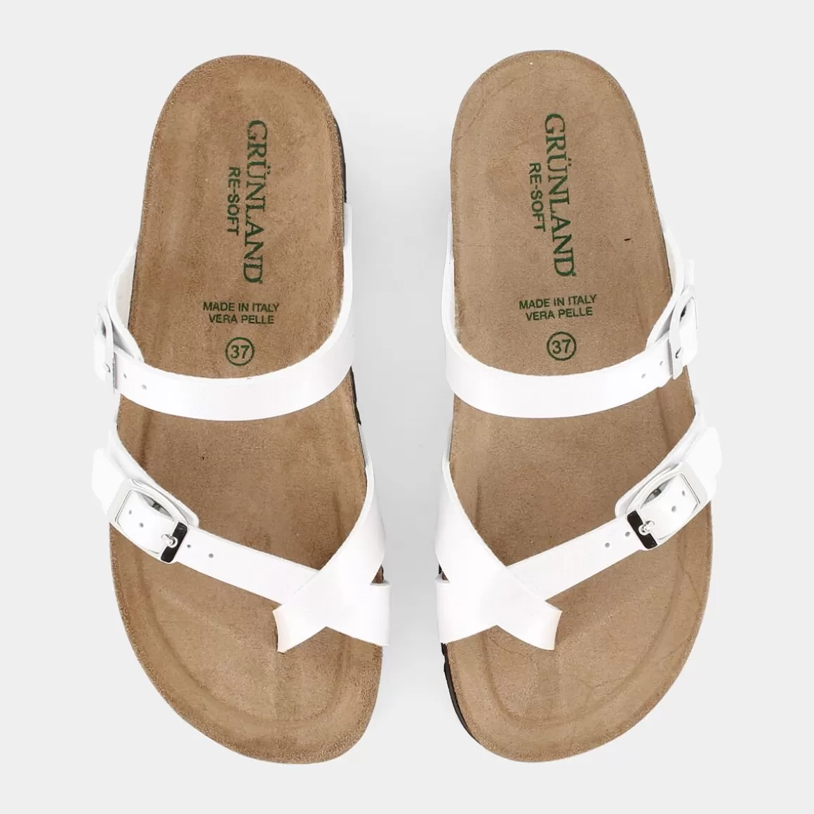 Sandales Hola Perla Blanc Nacré - Modèle Cb2438 Grunland | Top Vente Printemps