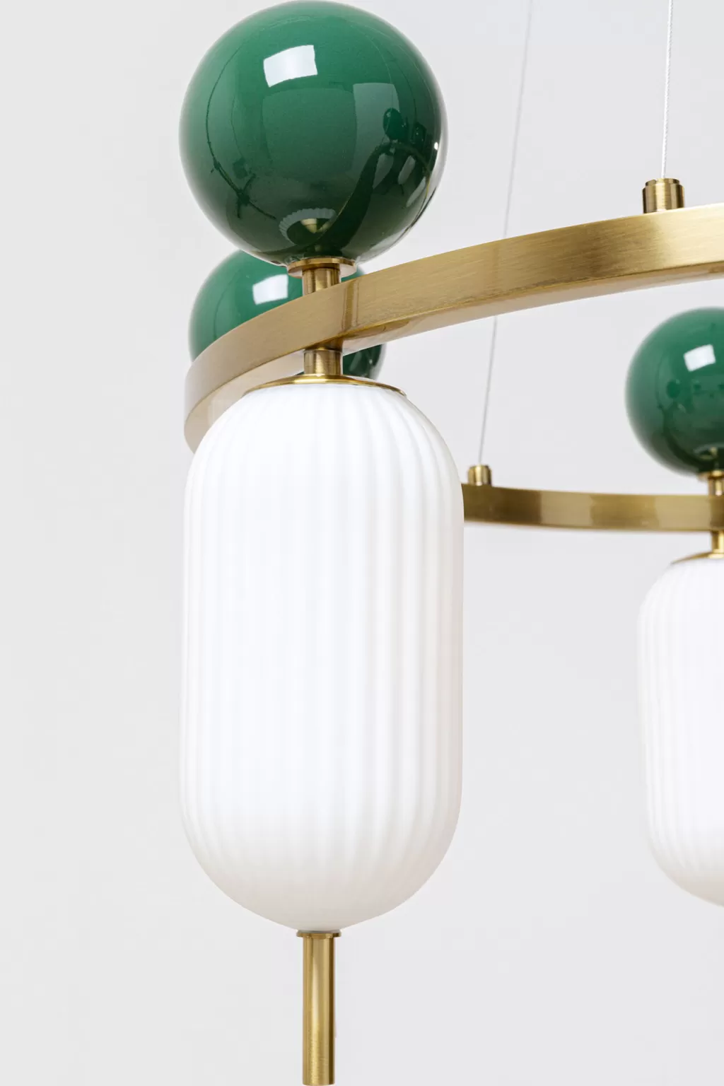 Lustre suspendu Charleston Six – Design contemporain en métal vieilli, diamètre 68 cm (KARE Design)