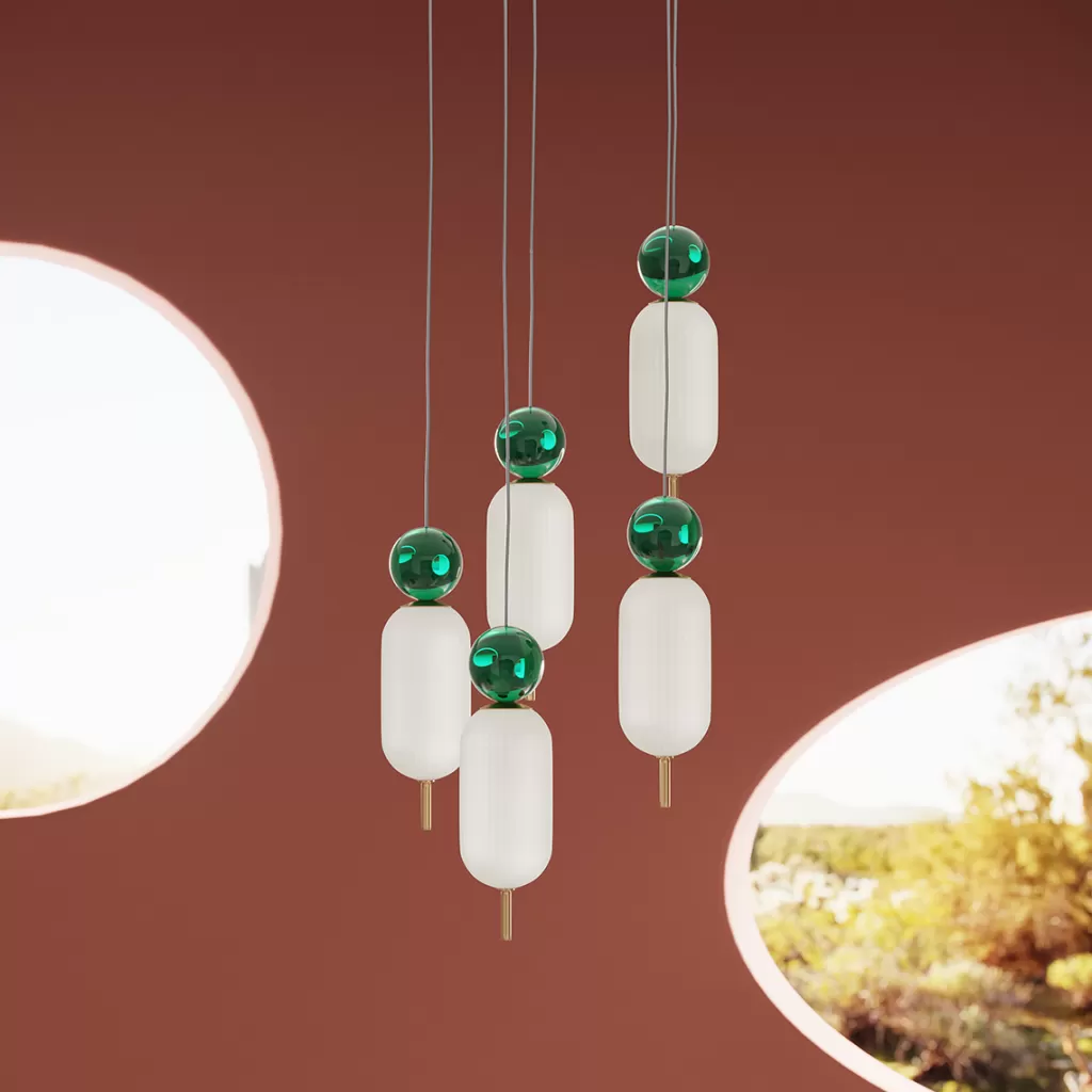 Lustre spiralé Charleston - Suspension design Ø36cm par KARE Collection