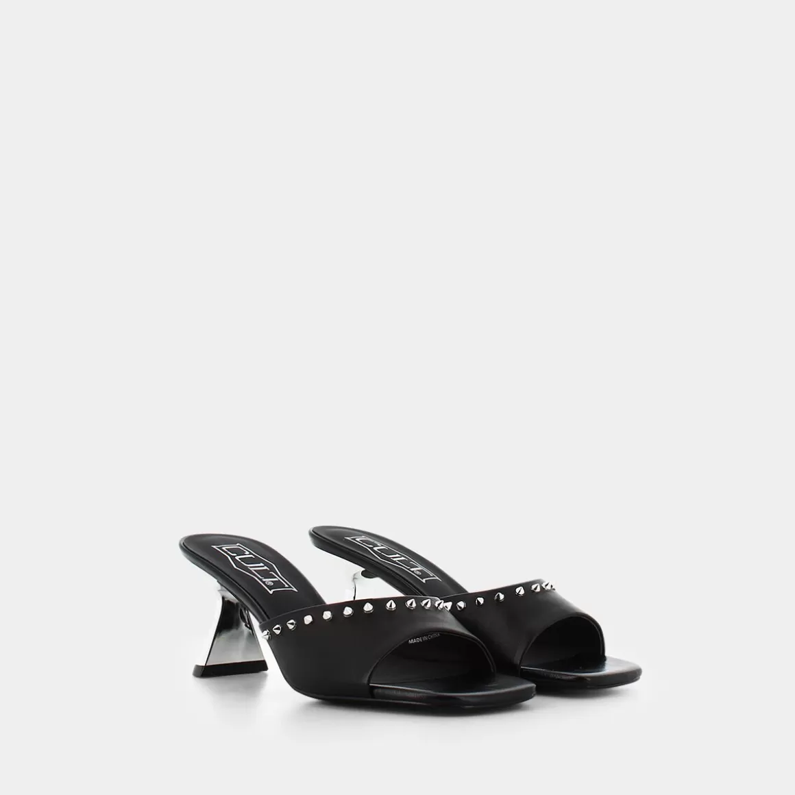 Sandales Printemps Femme Noir - Modèle CLW389200 en Cuir Souple - Collection CULT Vente Flash