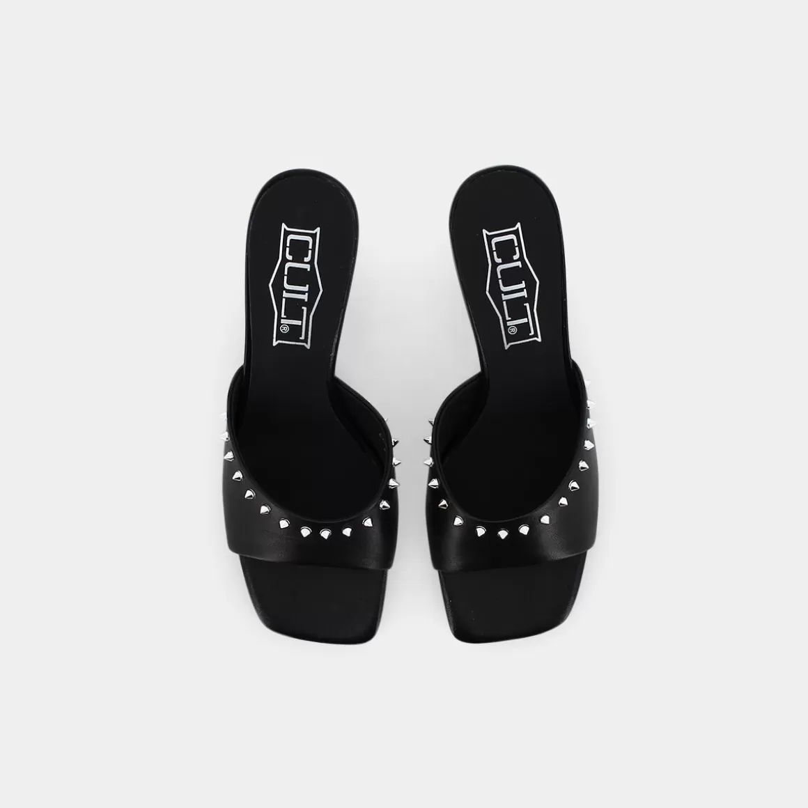 Sandales Printemps Femme Noir - Modèle CLW389200 en Cuir Souple - Collection CULT Vente Flash