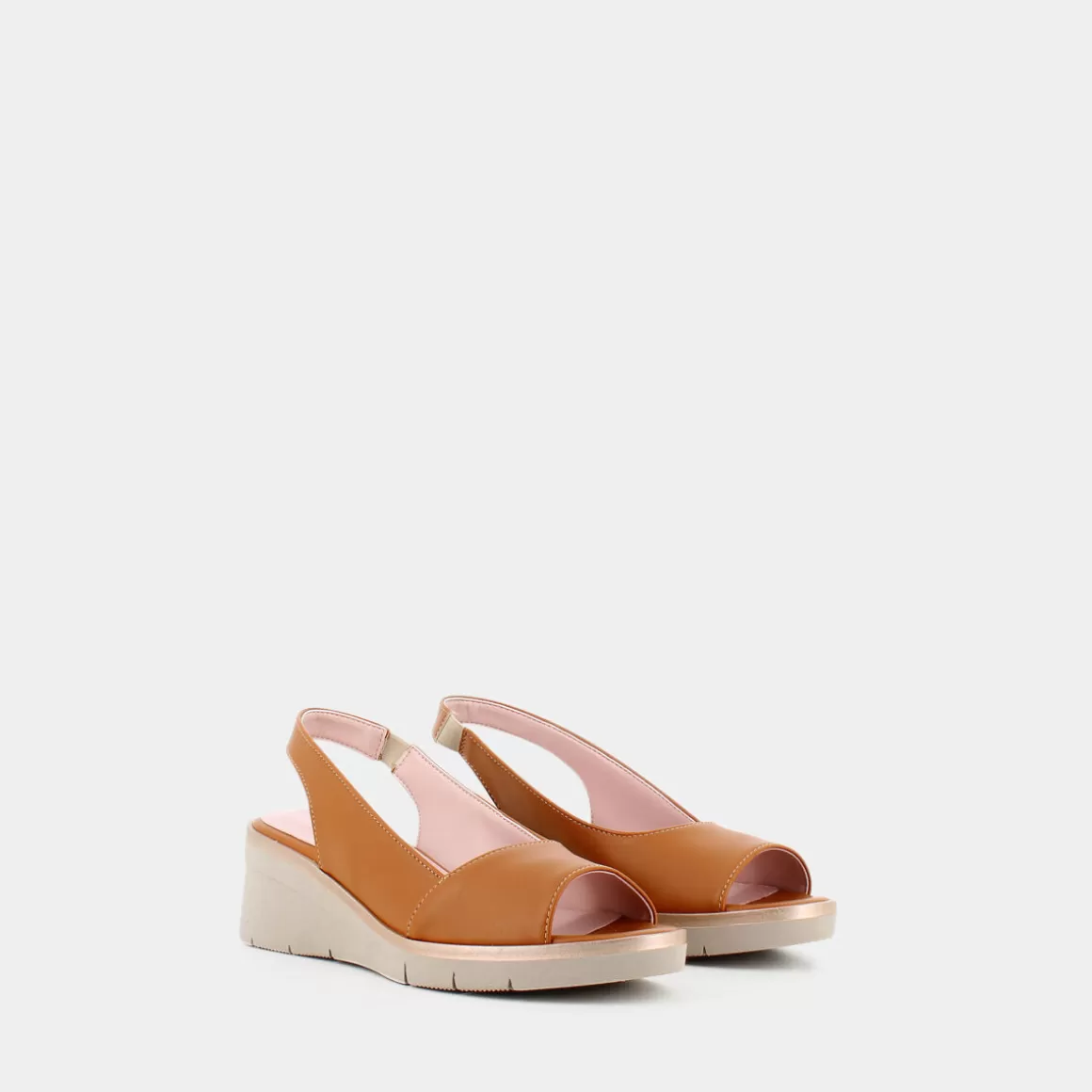 Sandales élégantes Miele Lady Nice - Modèle Cm-E23D-02 en cuir marron en destockage exceptionnel
