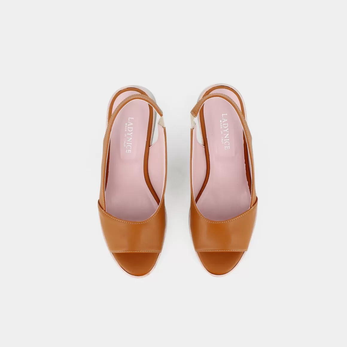 Sandales élégantes Miele Lady Nice - Modèle Cm-E23D-02 en cuir marron en destockage exceptionnel