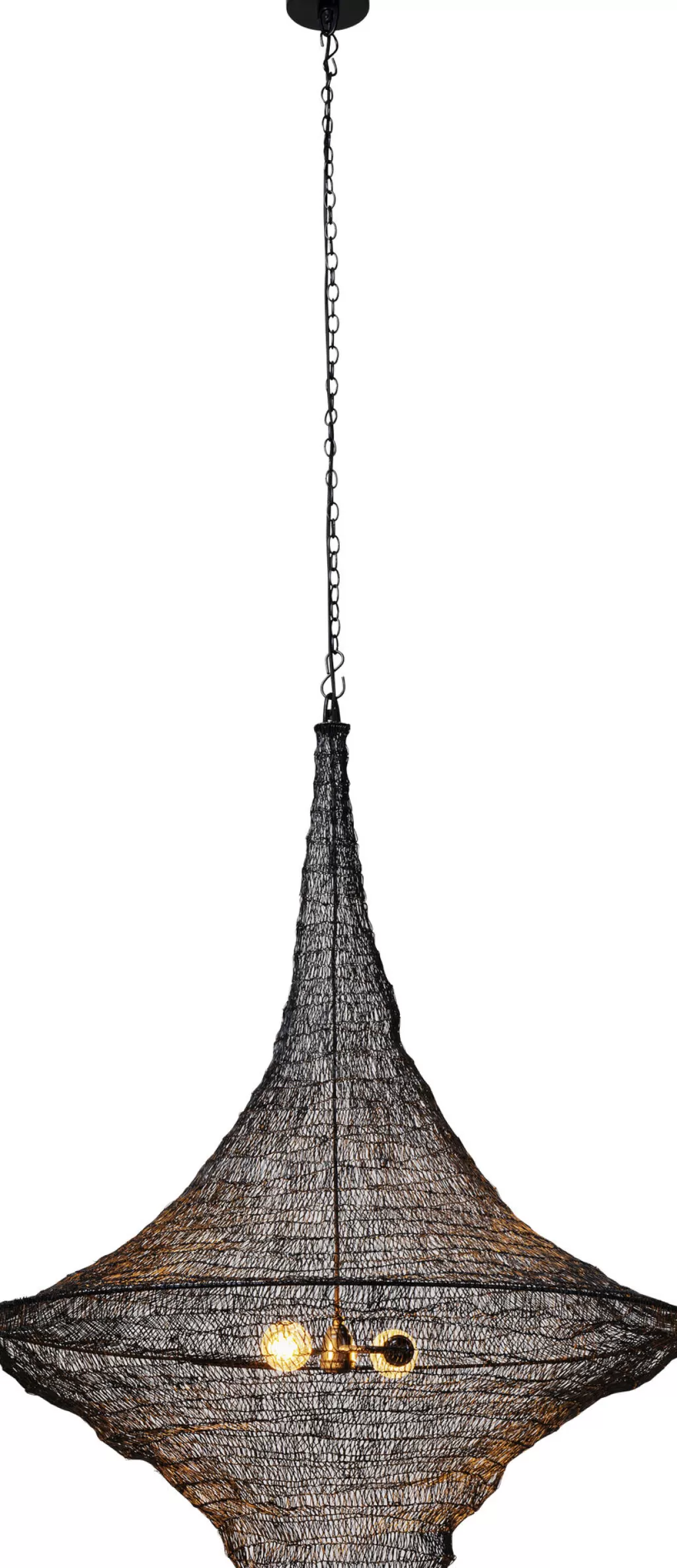 KARE Design - Lustre Suspendu Cocoon | Design Contemporain en Noir Mat, Diamètre 89 cm - Éclairage d'Ambiance Élégant pour Salon Moderne
