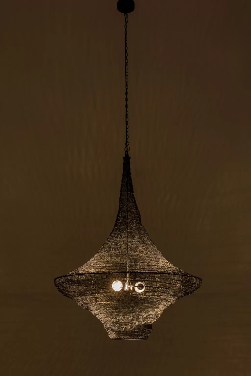 KARE Design - Lustre Suspendu Cocoon | Design Contemporain en Noir Mat, Diamètre 89 cm - Éclairage d'Ambiance Élégant pour Salon Moderne