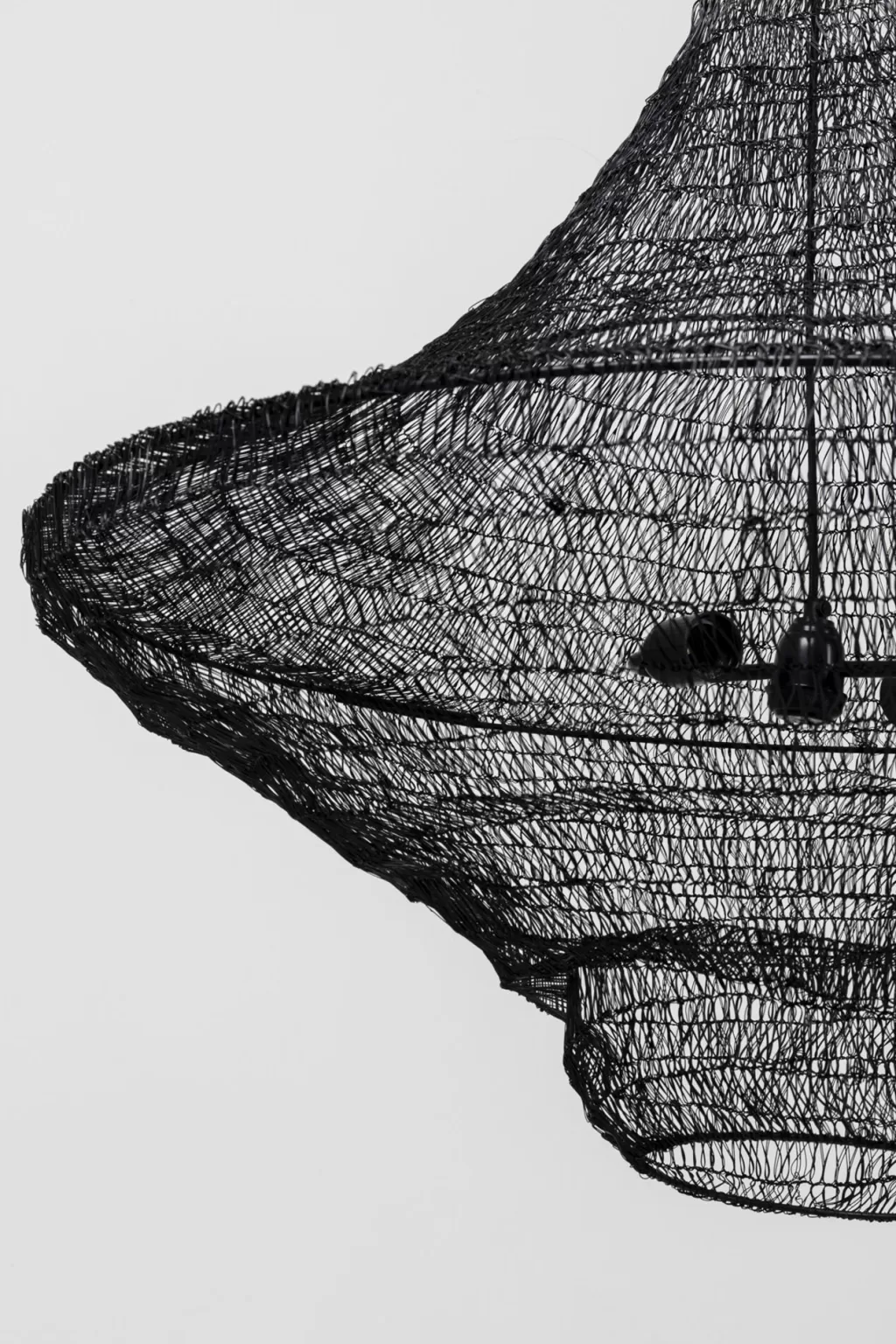 KARE Design - Lustre Suspendu Cocoon | Design Contemporain en Noir Mat, Diamètre 89 cm - Éclairage d'Ambiance Élégant pour Salon Moderne