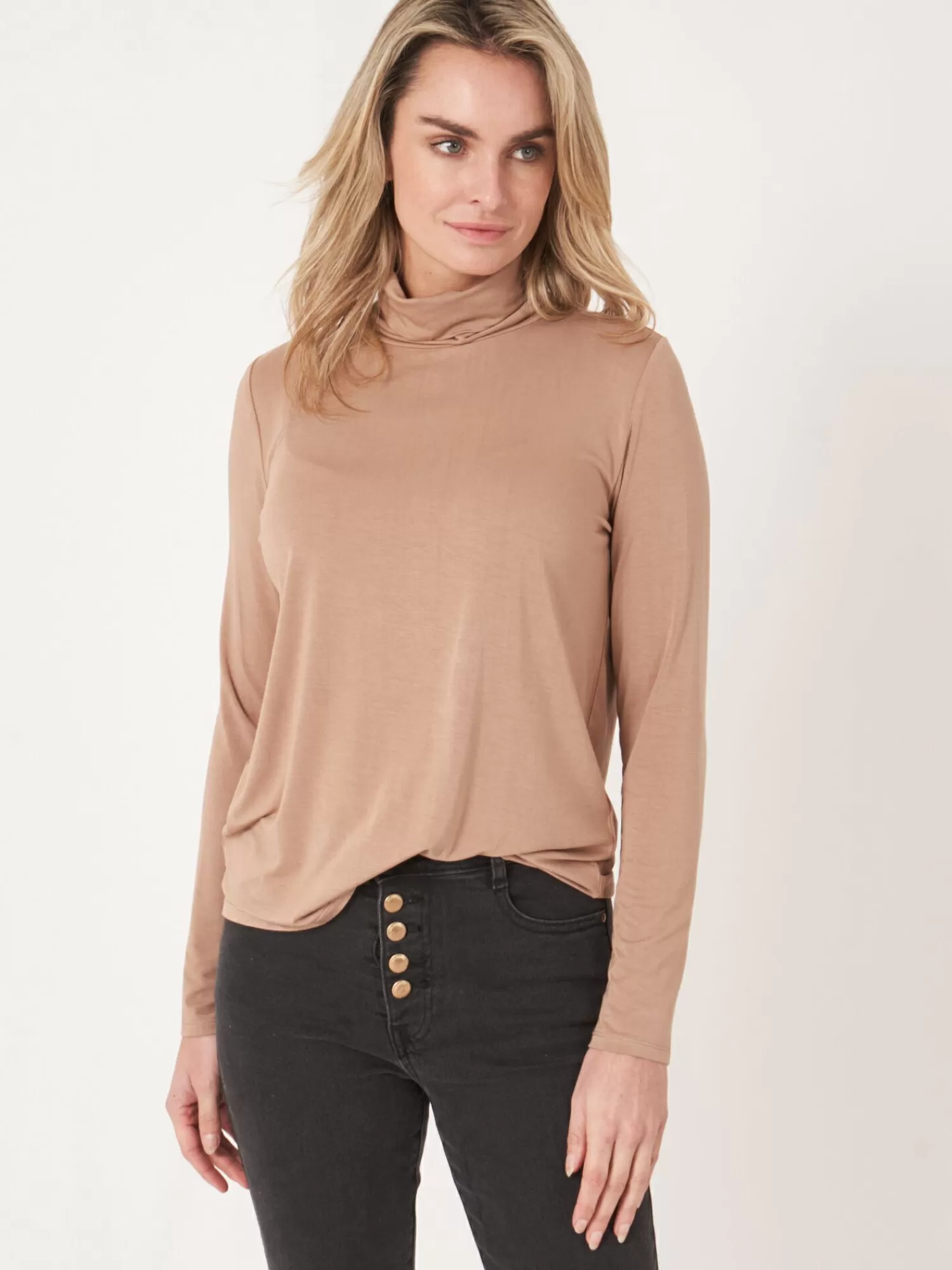 Coltrui Van - Hauts Femme en Jersey Élastique Confortable - Style Urbain Polyvalent - Collection Printemps