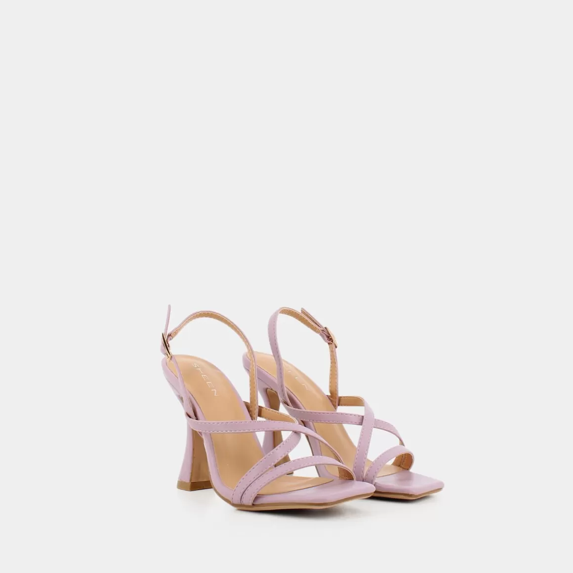 Sandales SHEEN Printemps-Été CR-E23D-11 - Lavande Clair, Tige Souple et Semelle Anatomique