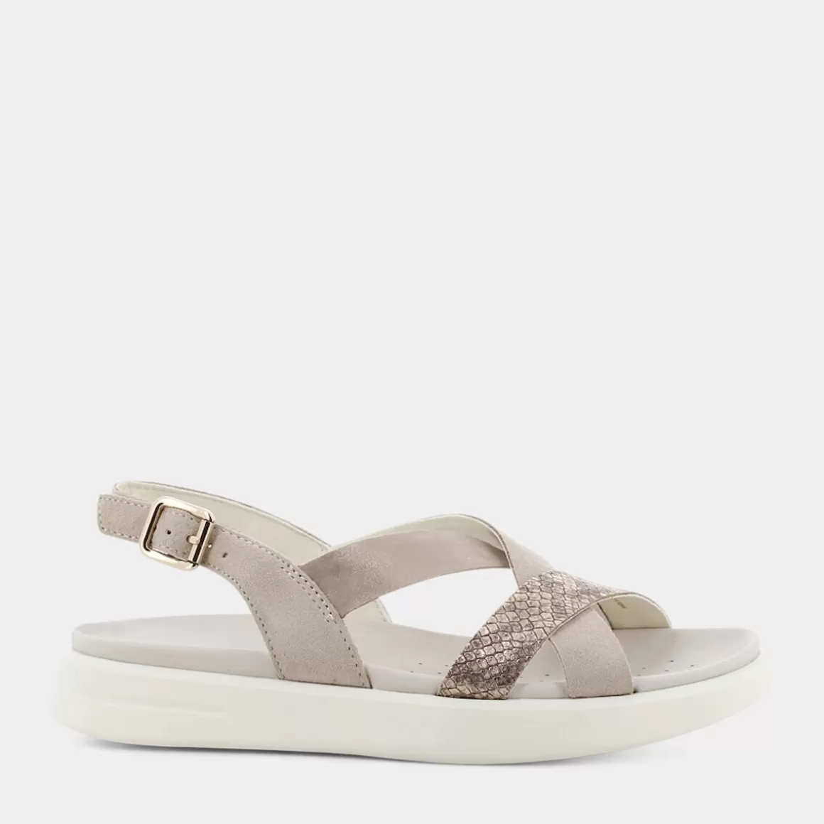 Sandales GEOX XAND en cuir souple - Couleur Taupe Sable | Promotion été 2024