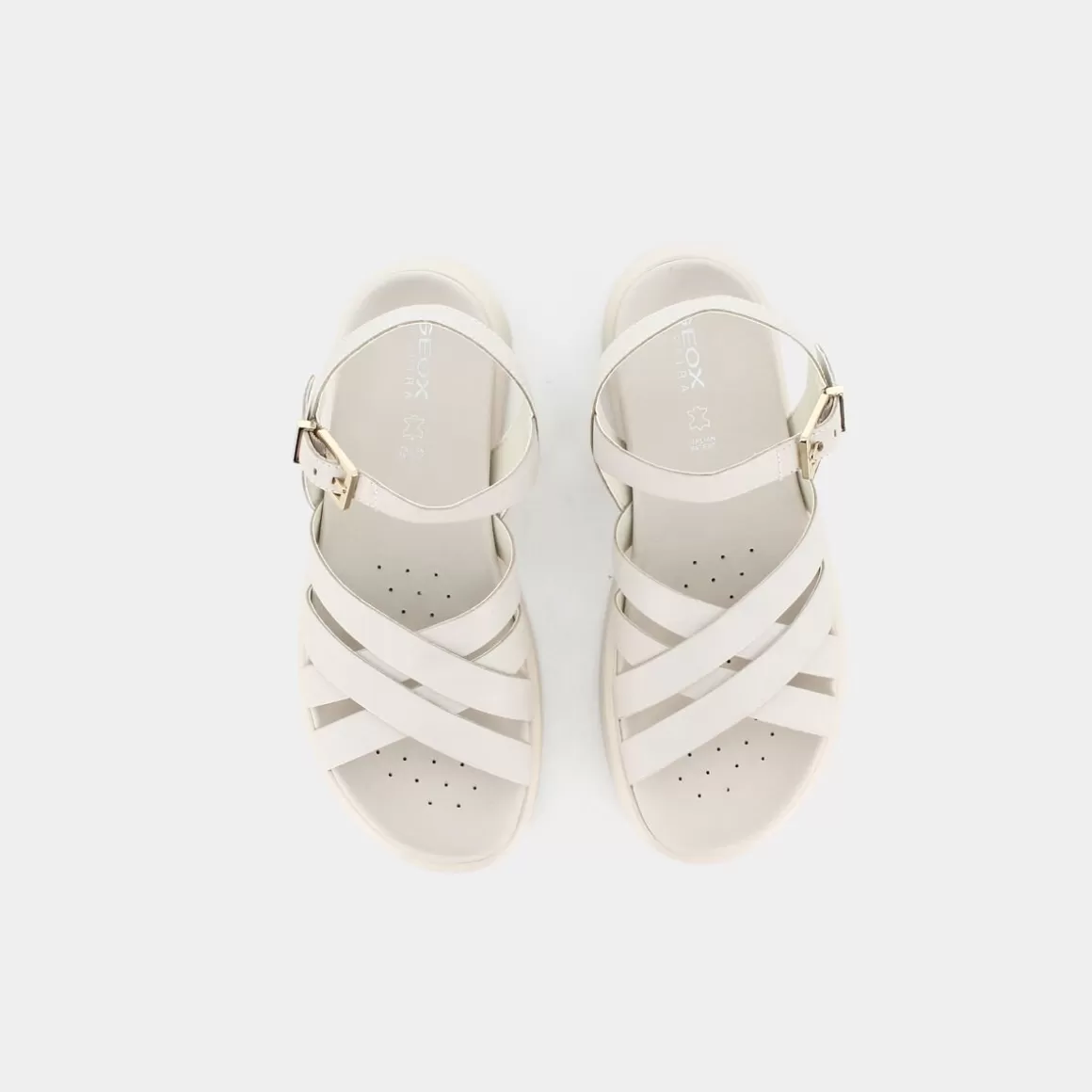 Sandales Confortables GEOX Xand Latte en Cuir Souple - Couleur Sable Élégant pour Printemps/Été
