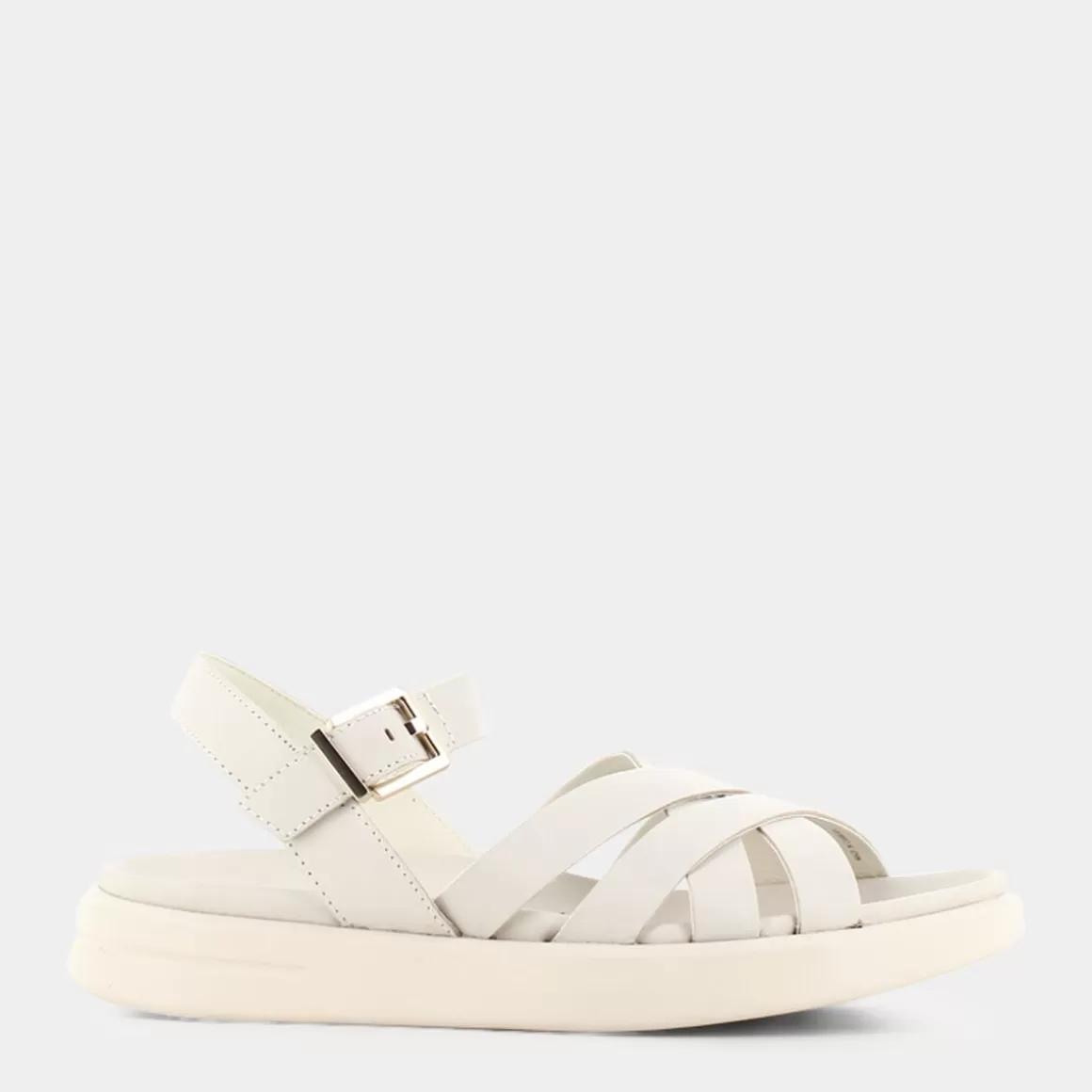 Sandales Confortables GEOX Xand Latte en Cuir Souple - Couleur Sable Élégant pour Printemps/Été