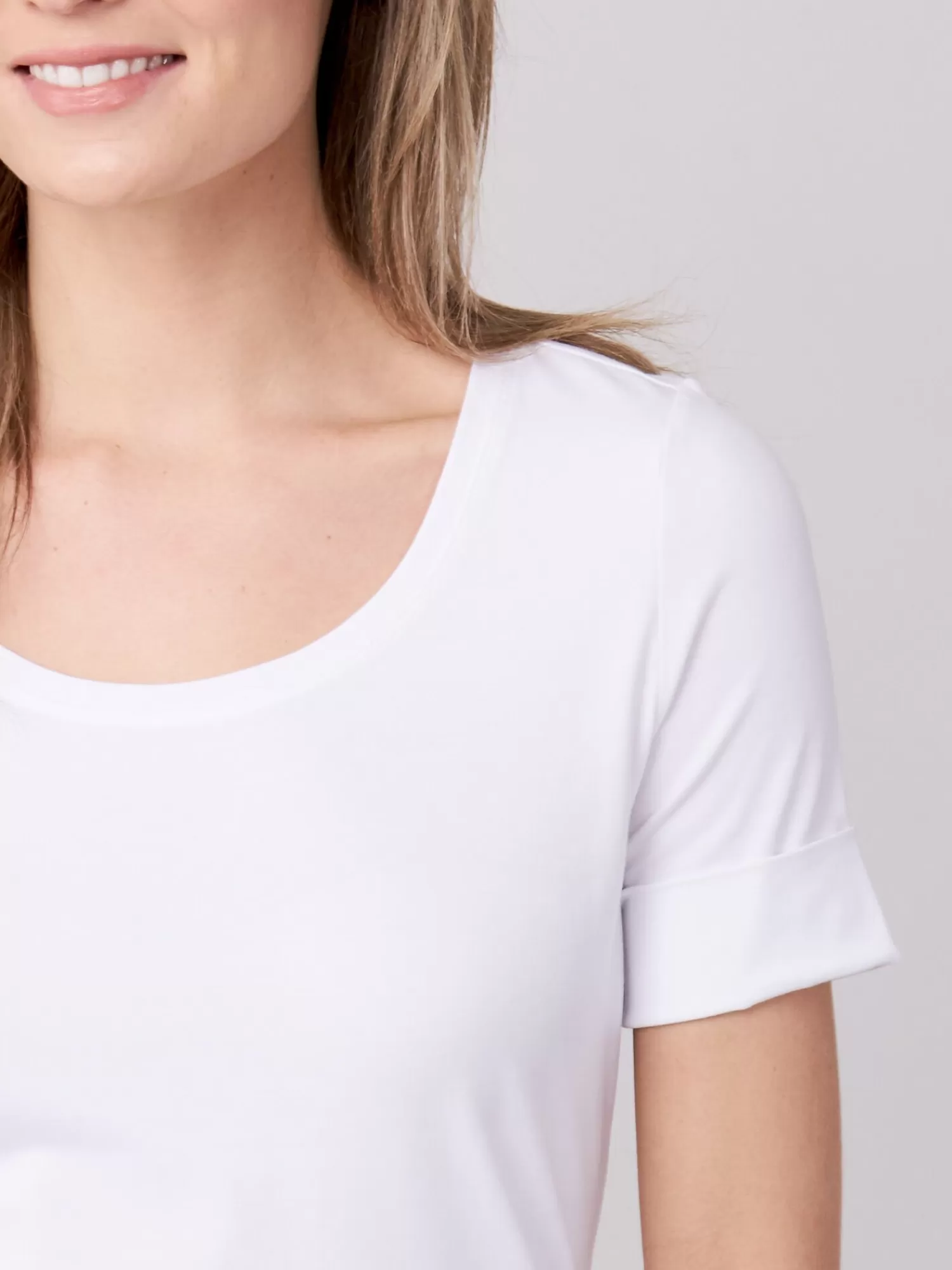 T-Shirt Femme Manches Courtes Roulées - Style Décontracté Élégant 2024 - Nouvelle Collection Tops Léger en Coton Souple - Idéal Tenue Quotidienne ou Sortie Estivale (Plusieurs Coloris Disponibles)