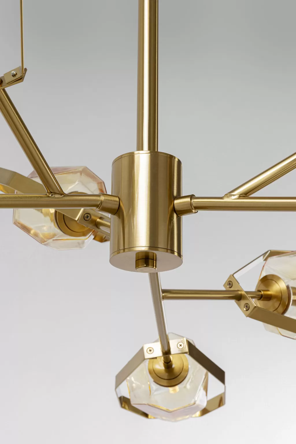 Lustre suspendu design UFO en laiton doré - Collection Diamond Fever - KARE Design - Diamètre 106 cm