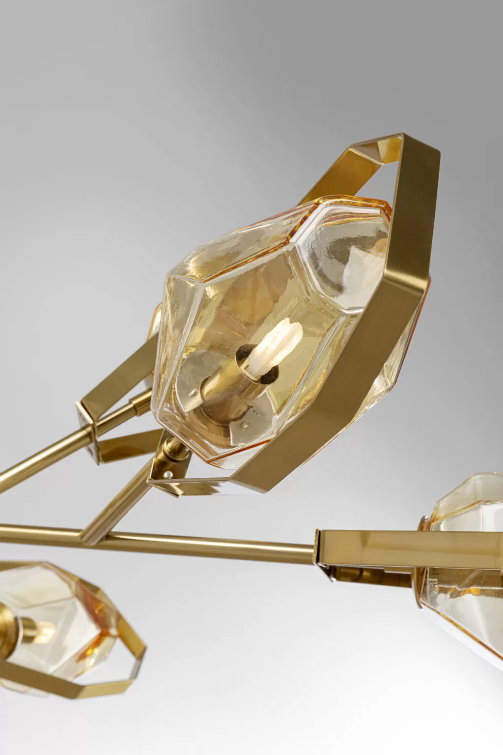 Lustre suspendu design UFO en laiton doré - Collection Diamond Fever - KARE Design - Diamètre 106 cm
