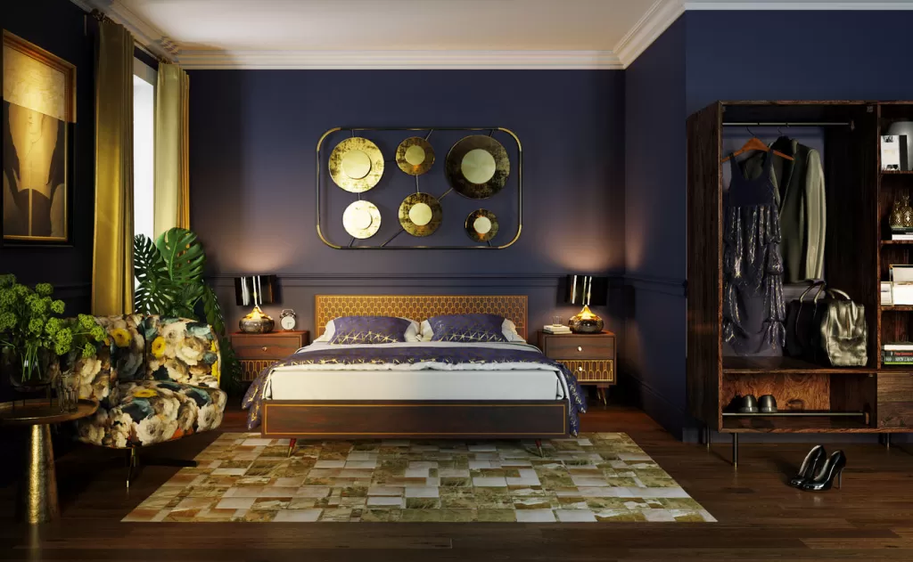 Applique murale design Disque 6 points lumineux - Collection contemporaine KARE - Éclairage d'ambiance modulable en métal brossé