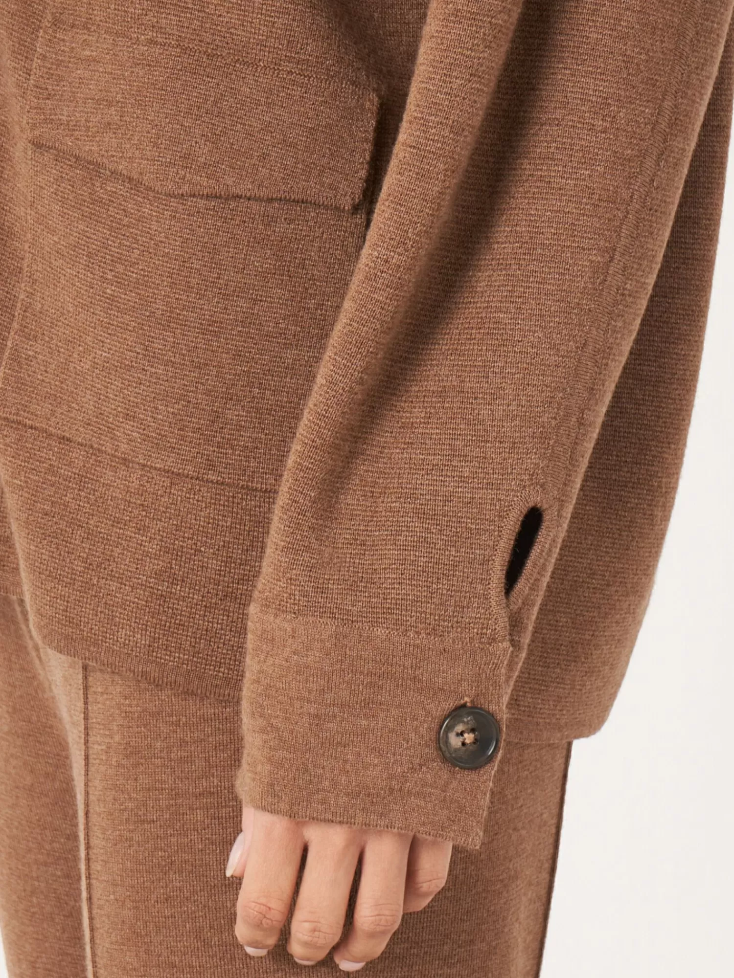 Gilet Femme en Laine Mérinos - Double Tricot Doux avec Col Montant Élégant - Confort Chaud et Style Moderne