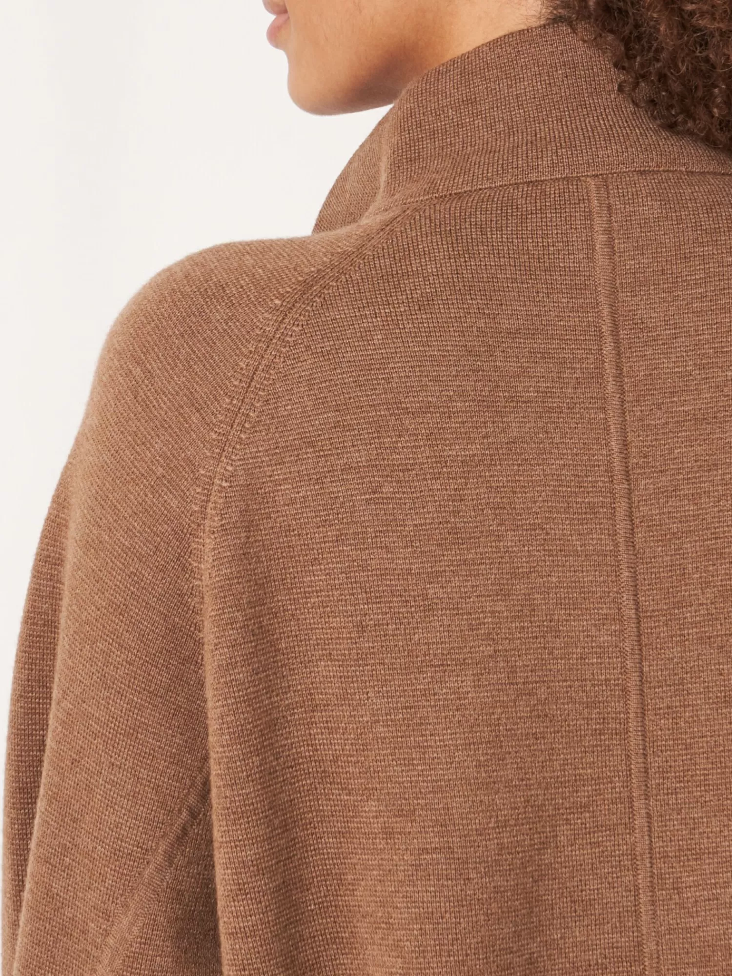 Gilet Femme en Laine Mérinos - Double Tricot Doux avec Col Montant Élégant - Confort Chaud et Style Moderne