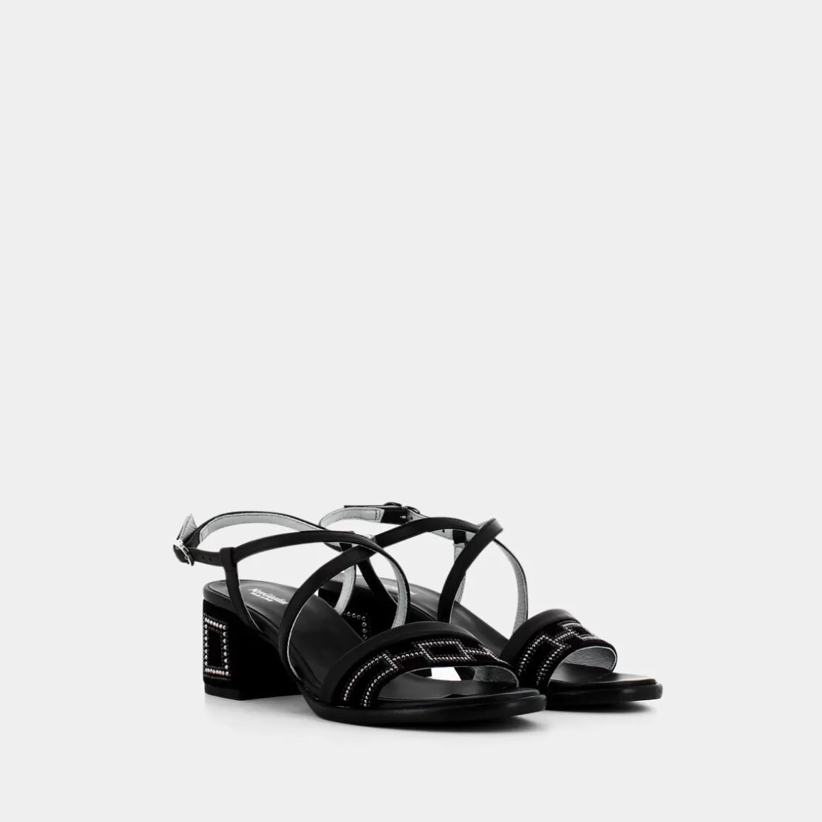 Élégantes Sandales Femme Confortables par NERO GIARDINI (Modèle E012262D) - Noir à Prix Doux