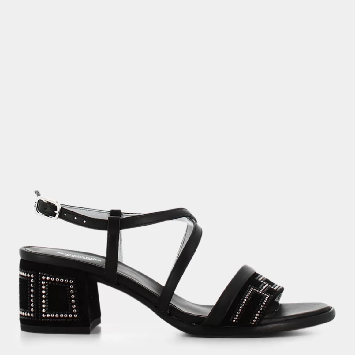 Élégantes Sandales Femme Confortables par NERO GIARDINI (Modèle E012262D) - Noir à Prix Doux