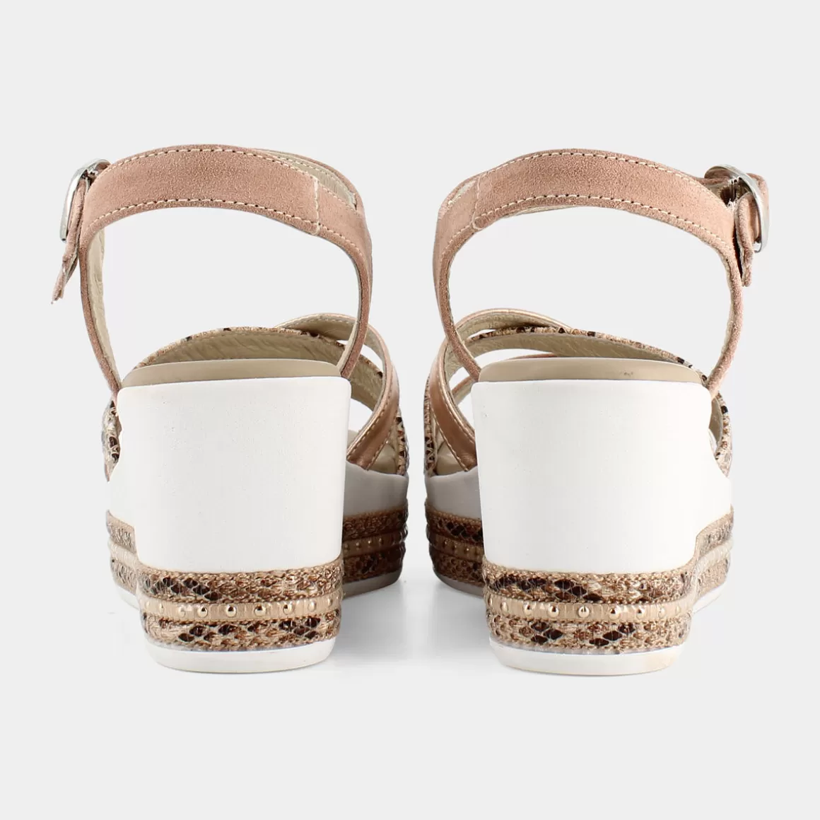Sandales Élégantes NERO GIARDINI en Cuir Beige Platine - Modèle E115780D à Prix Économique