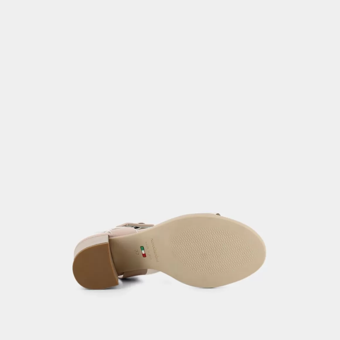 Sandales NERO GIARDINI Blanc Ivoire à Talon Compensé - Modèle E218654D en Promotion Printemps