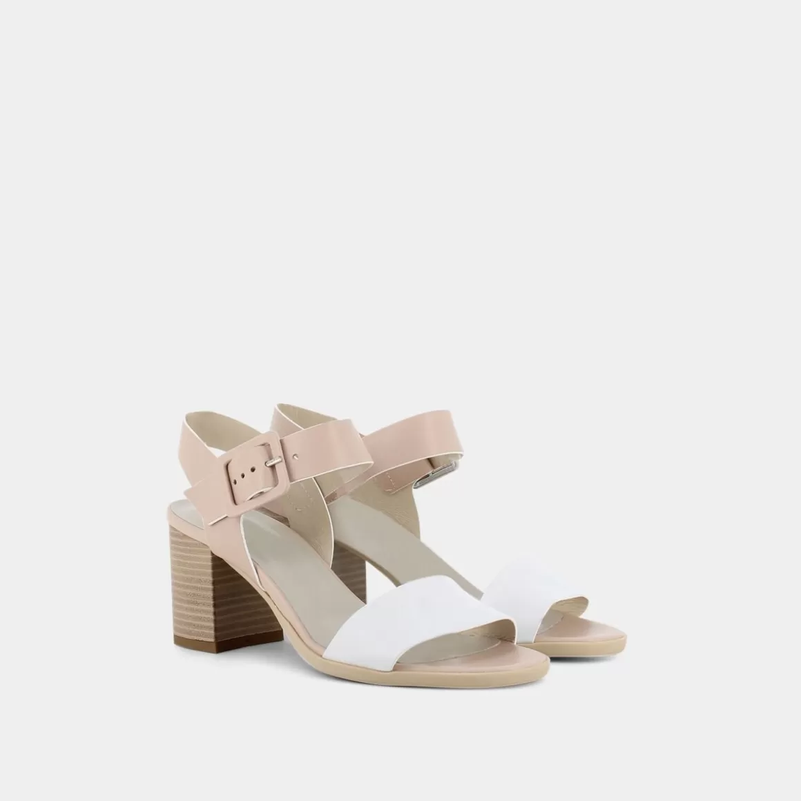 Sandales NERO GIARDINI Blanc Ivoire à Talon Compensé - Modèle E218654D en Promotion Printemps