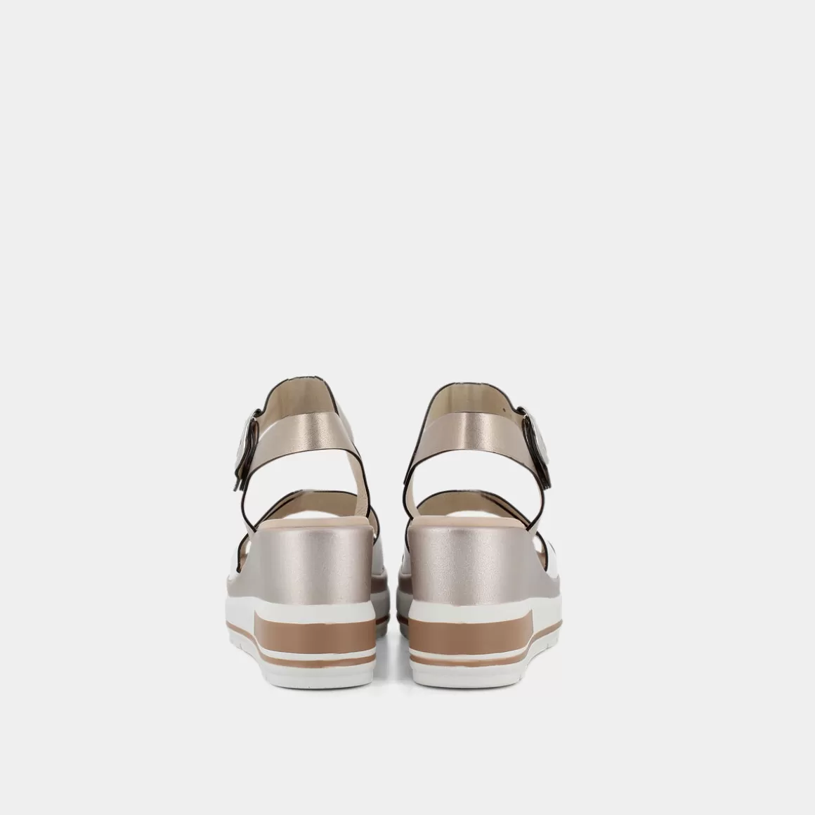 Sandales NERO GIARDINI Printemps-Été - Modèle E218737D en Cuir Souple Blanc Immaculé