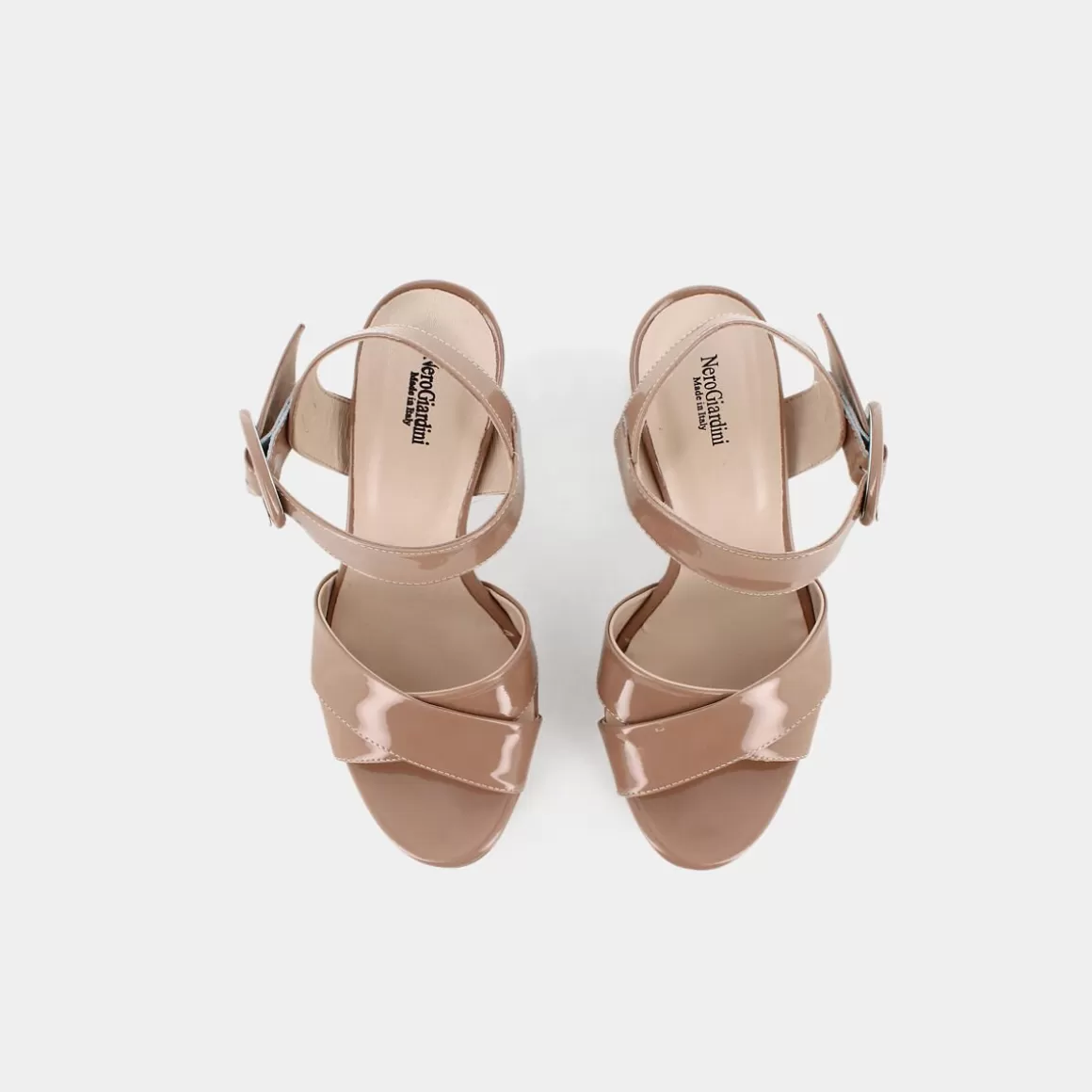 Sandales NERO GIARDINI en cuir marron - Modèle E307210 De Nudo en promotion limitée