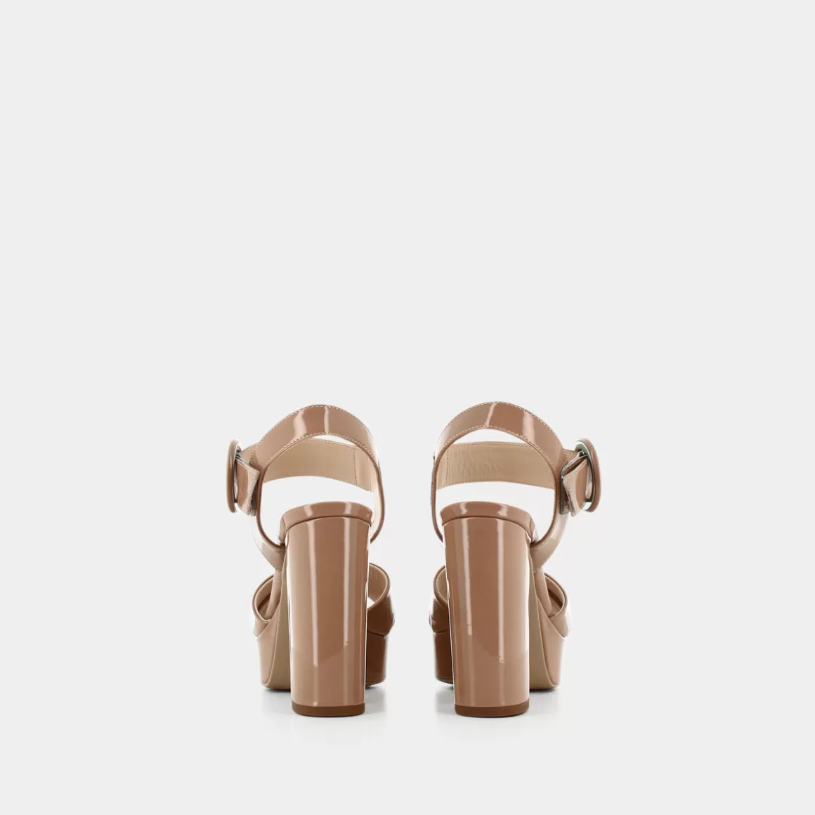Sandales NERO GIARDINI en cuir marron - Modèle E307210 De Nudo en promotion limitée