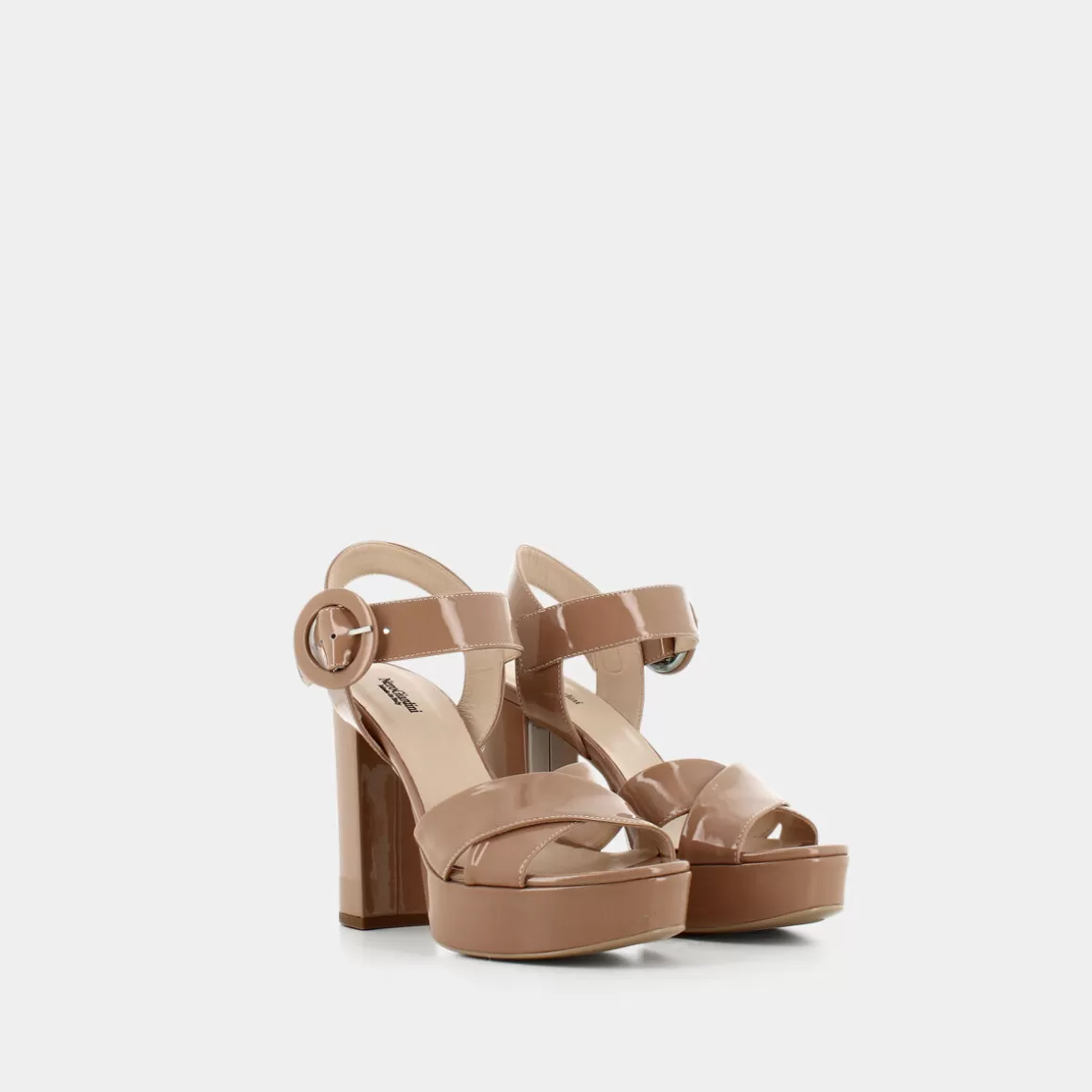 Sandales NERO GIARDINI en cuir marron - Modèle E307210 De Nudo en promotion limitée