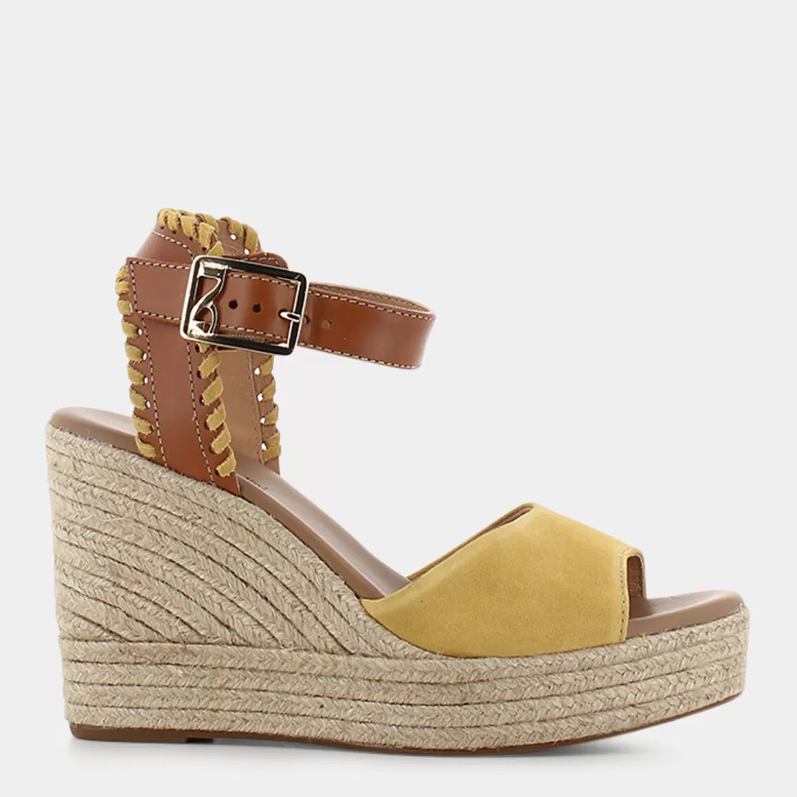 Sandales NERO GIARDINI Printemps-Été - Modèle E307640D Jaune Soleil avec semelle ergonomique - Promotion exclusive