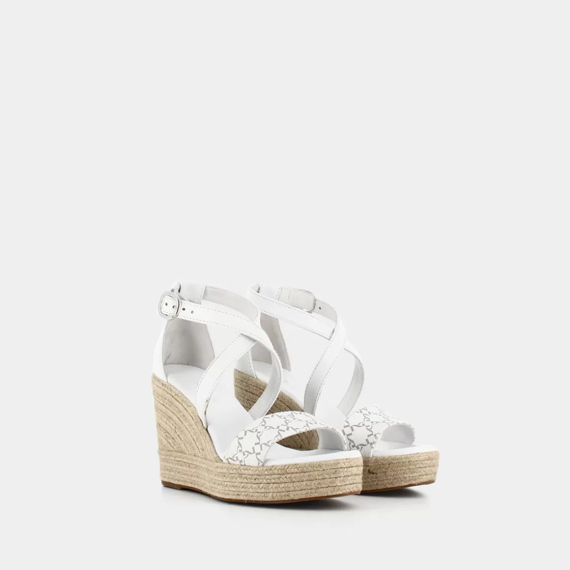 Sandales femme NERO GIARDINI en cuir souple - Modèle printanier blanc cassé E307643D (Dernières pièces en stock)