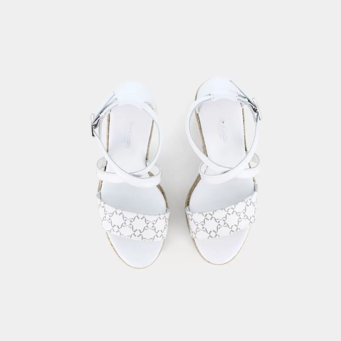 Sandales femme NERO GIARDINI en cuir souple - Modèle printanier blanc cassé E307643D (Dernières pièces en stock)