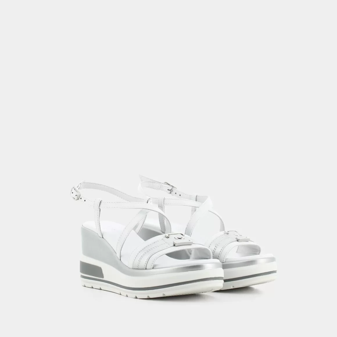 Sandales NERO GIARDINI Printemps-Été Modèle E307701D - Blanc Cassé - Confort Léger Femme