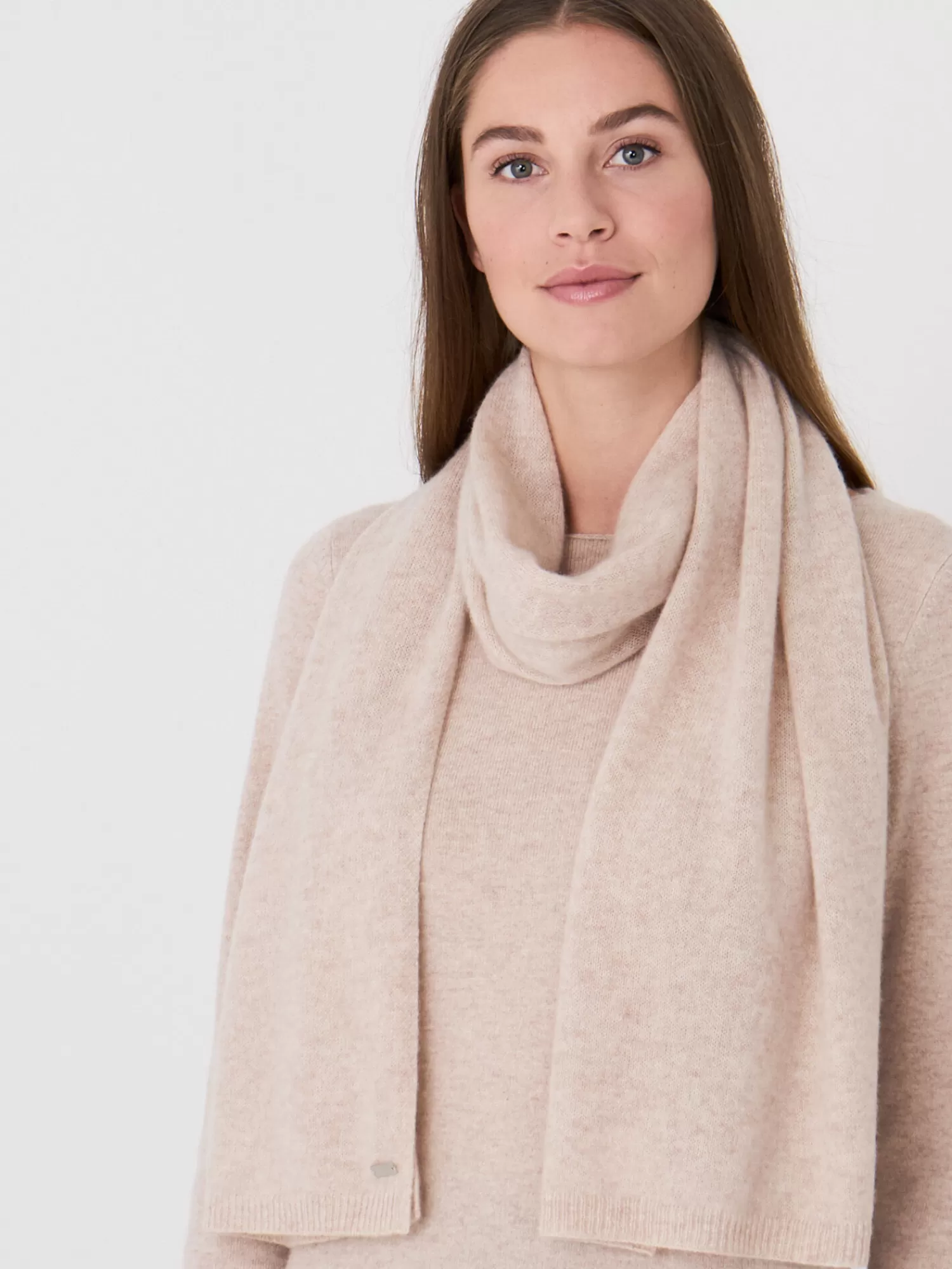 Écharpe Femme en Cachemire Bio Tricoté Main - Doux et Léger pour un Confort Ultime, Accessoire Élégant Style Intemporel