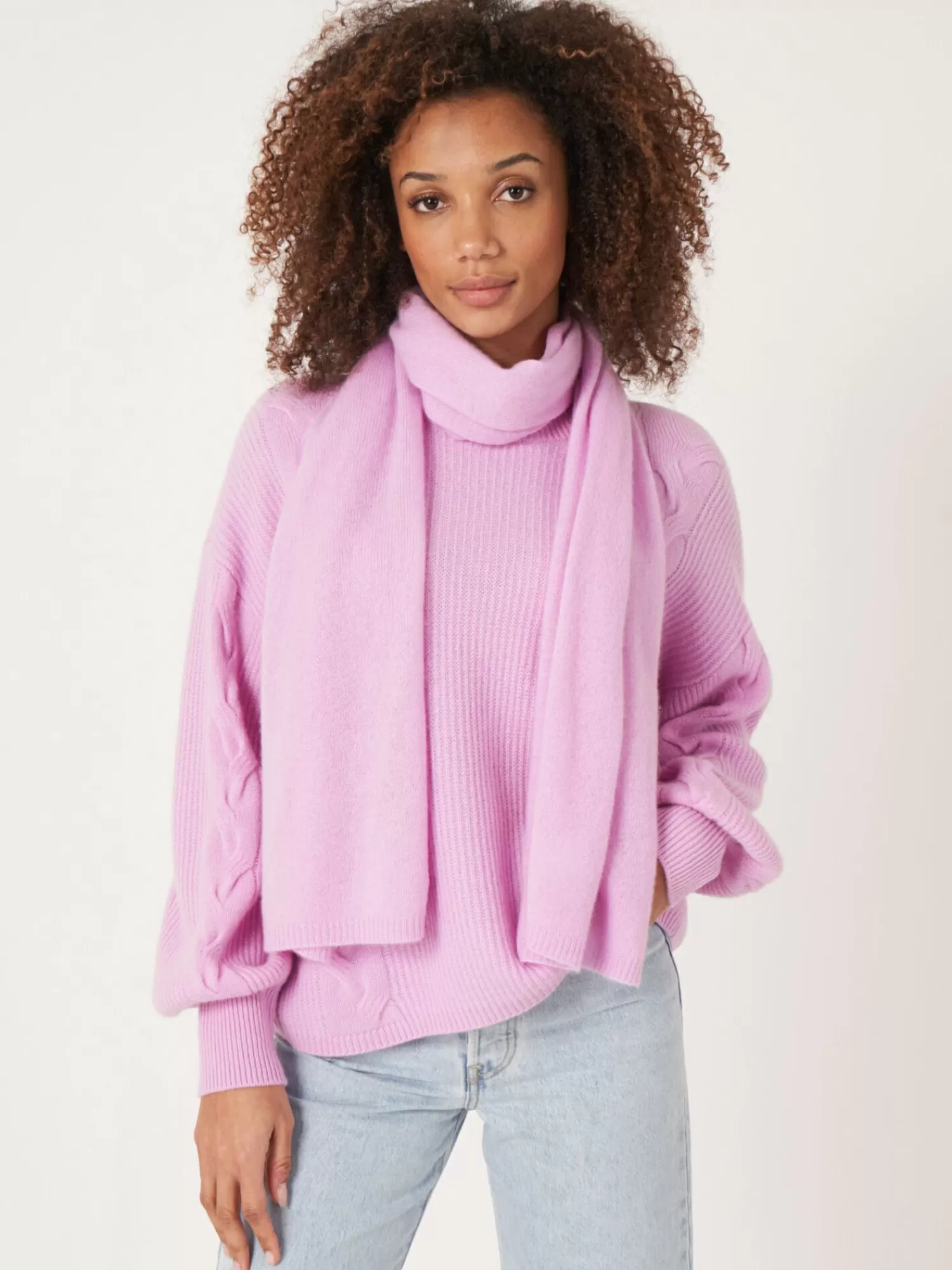 Écharpe en Cachemire Biologique Doux - Tissage Artisanal pour Femmes - Collection Exclusive Hiver