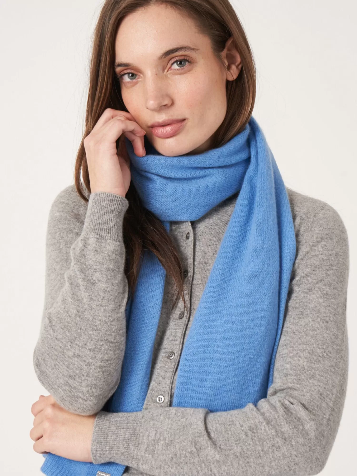 Écharpe en Cachemire Bio pour Femme - Tricotage Léger et Doux | Promotion Éclair Limitée
