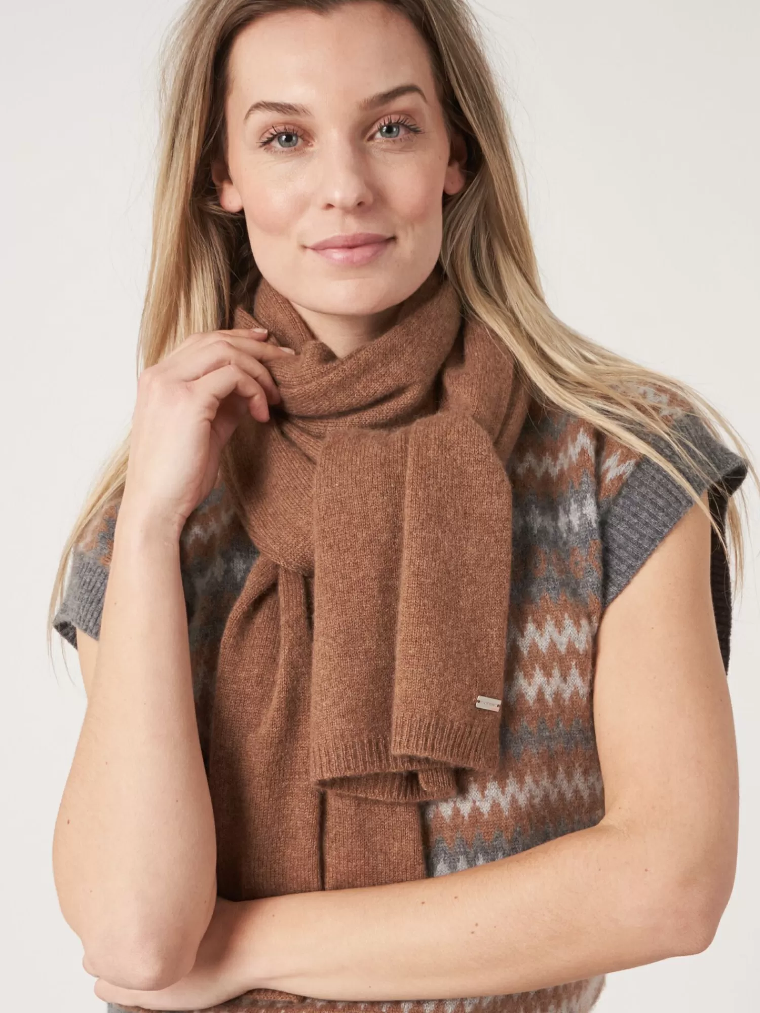 Écharpe en Cachemire Biologique Doux - Tricotage Main pour Femme - Édition Limitée Hiver 

(：，，，SEOAI)