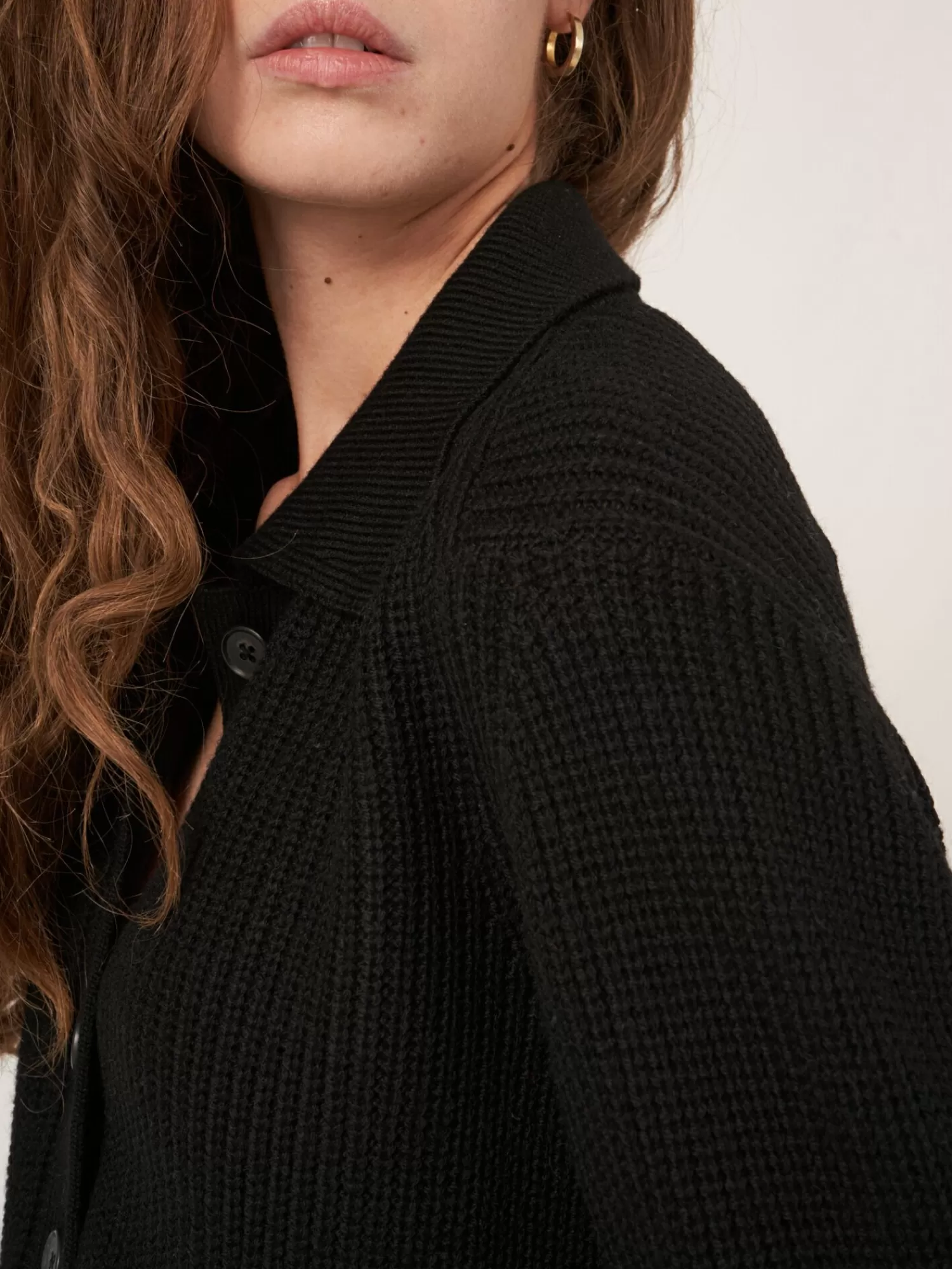 Gilet Femme en Laine Mérinos - Col Polo Élégant pour Tenue Décontractée
