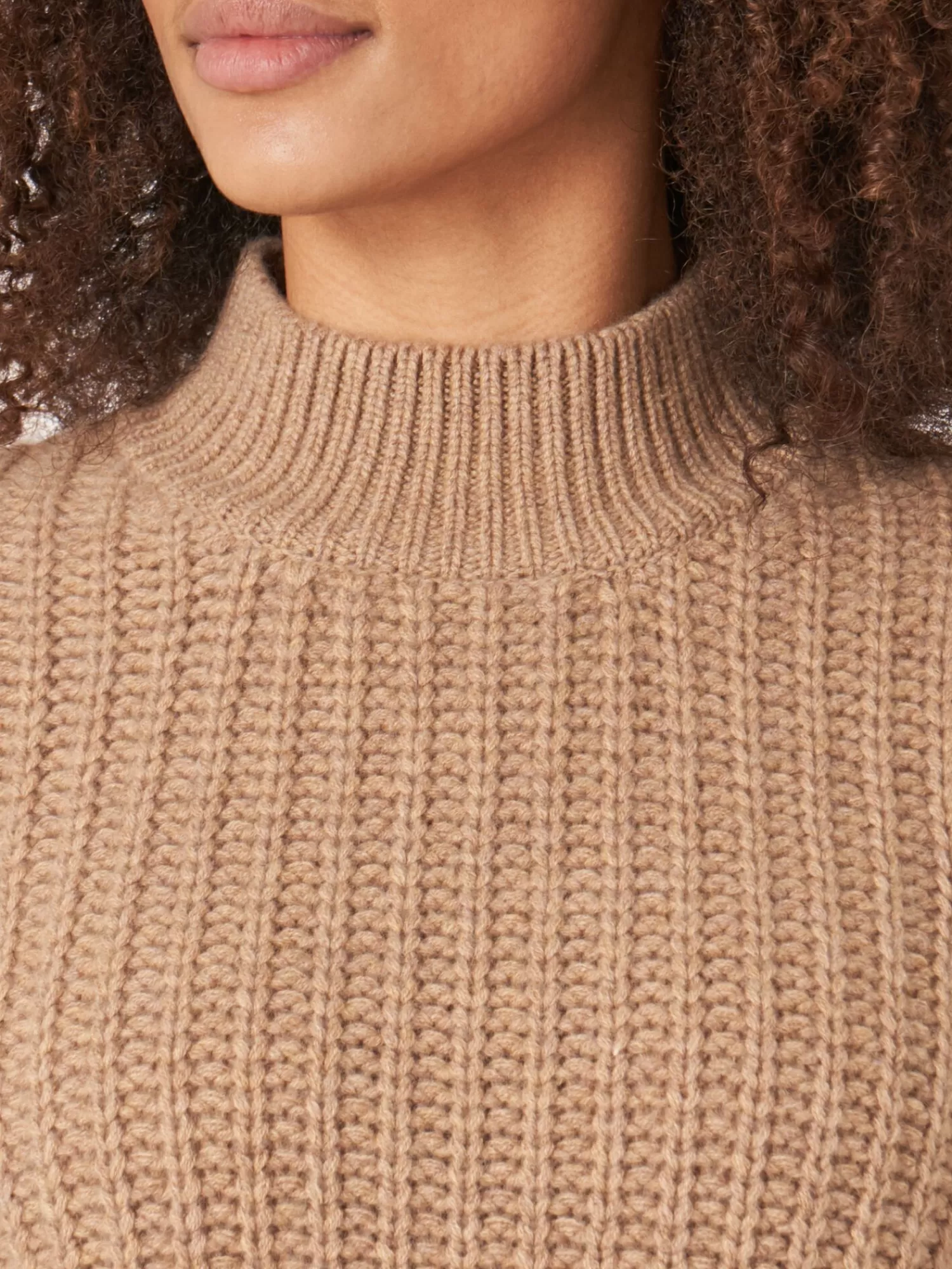 Pull femme en cachemire doux - Maille côtelée épaisse - Idéal pour un look chic et confortable - Prix attractif